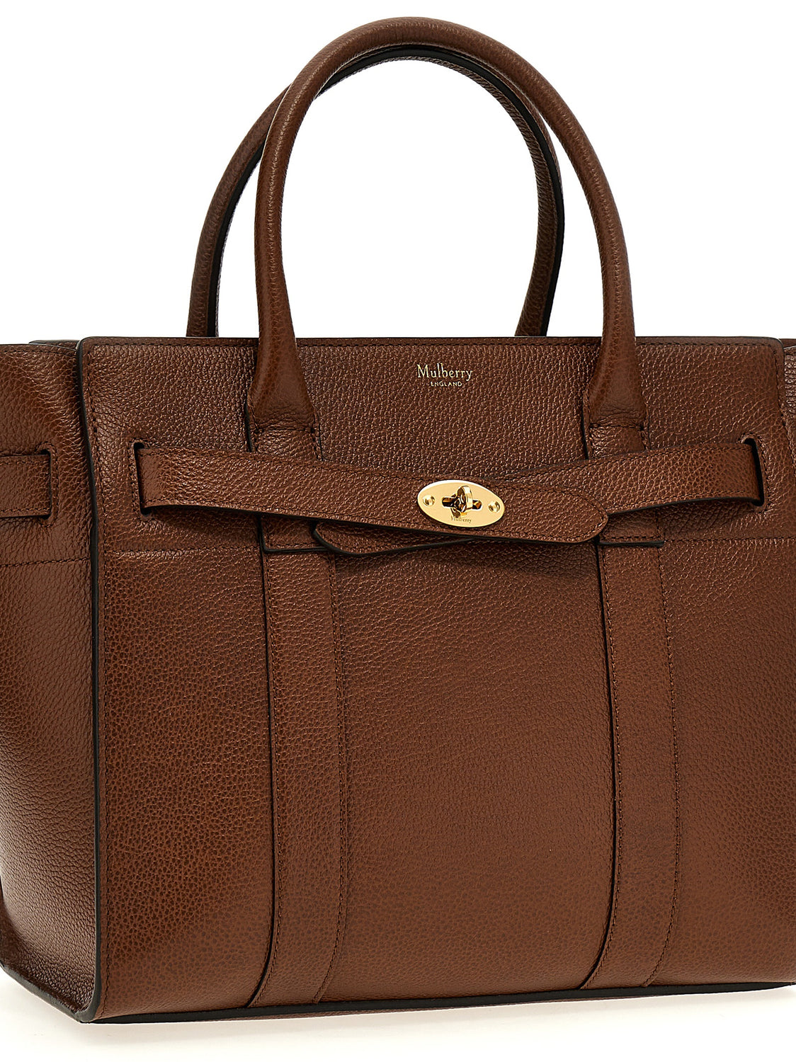 Brown Bovine Leather Tote Bag