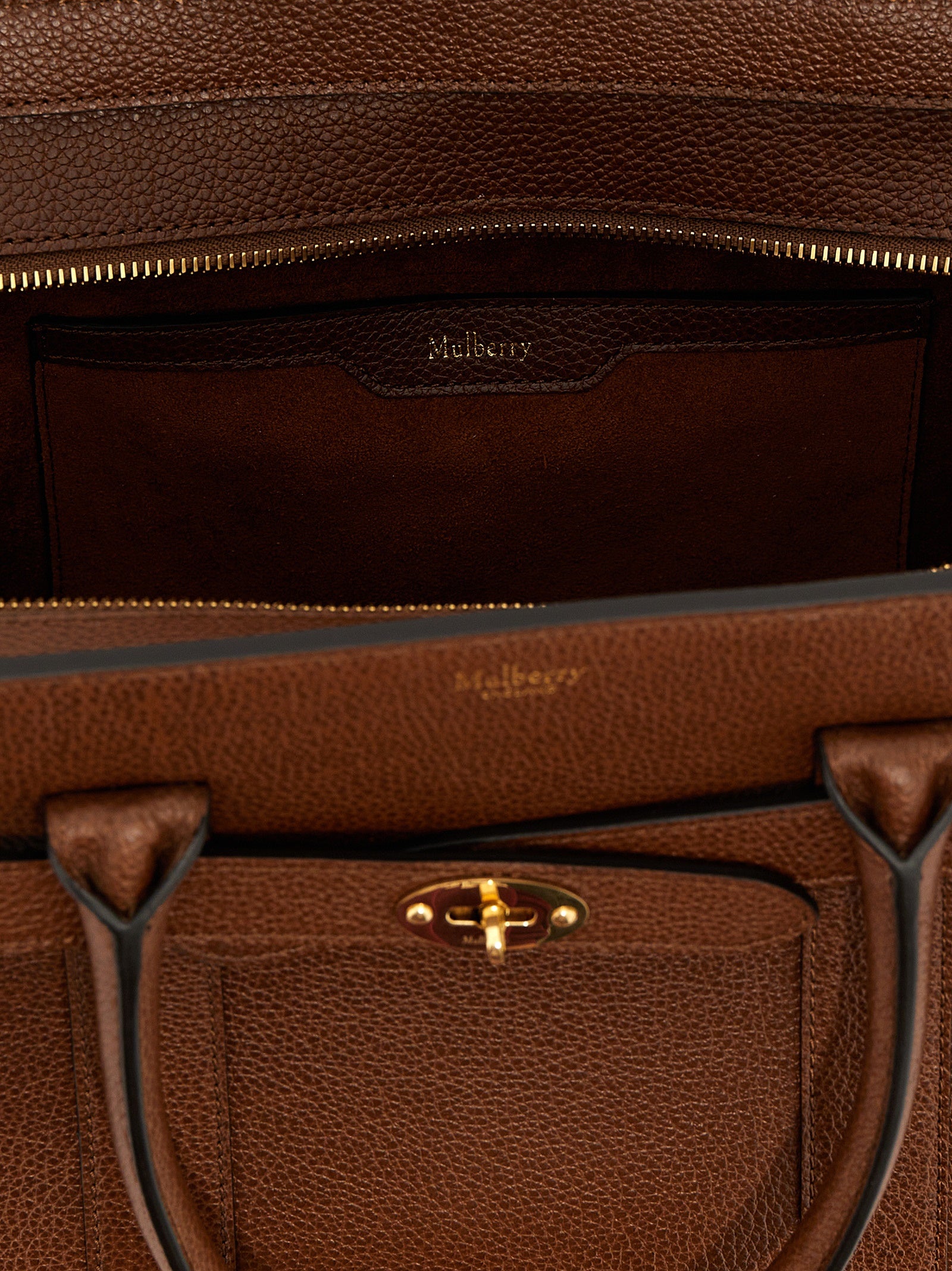 Brown Bovine Leather Tote Bag