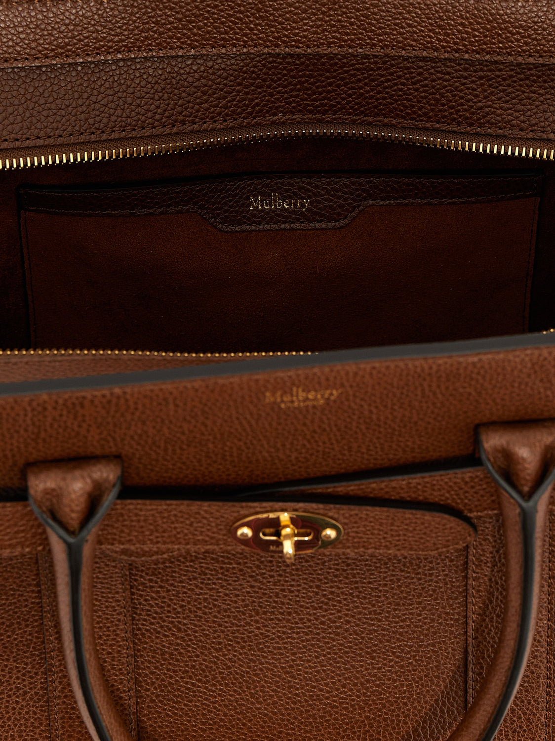 Brown Bovine Leather Tote Bag