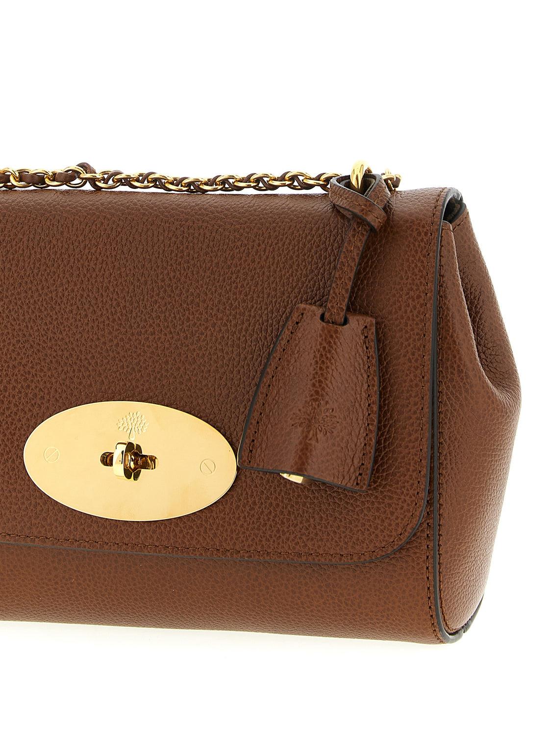 Brown Bovine Leather Shoulder Bag