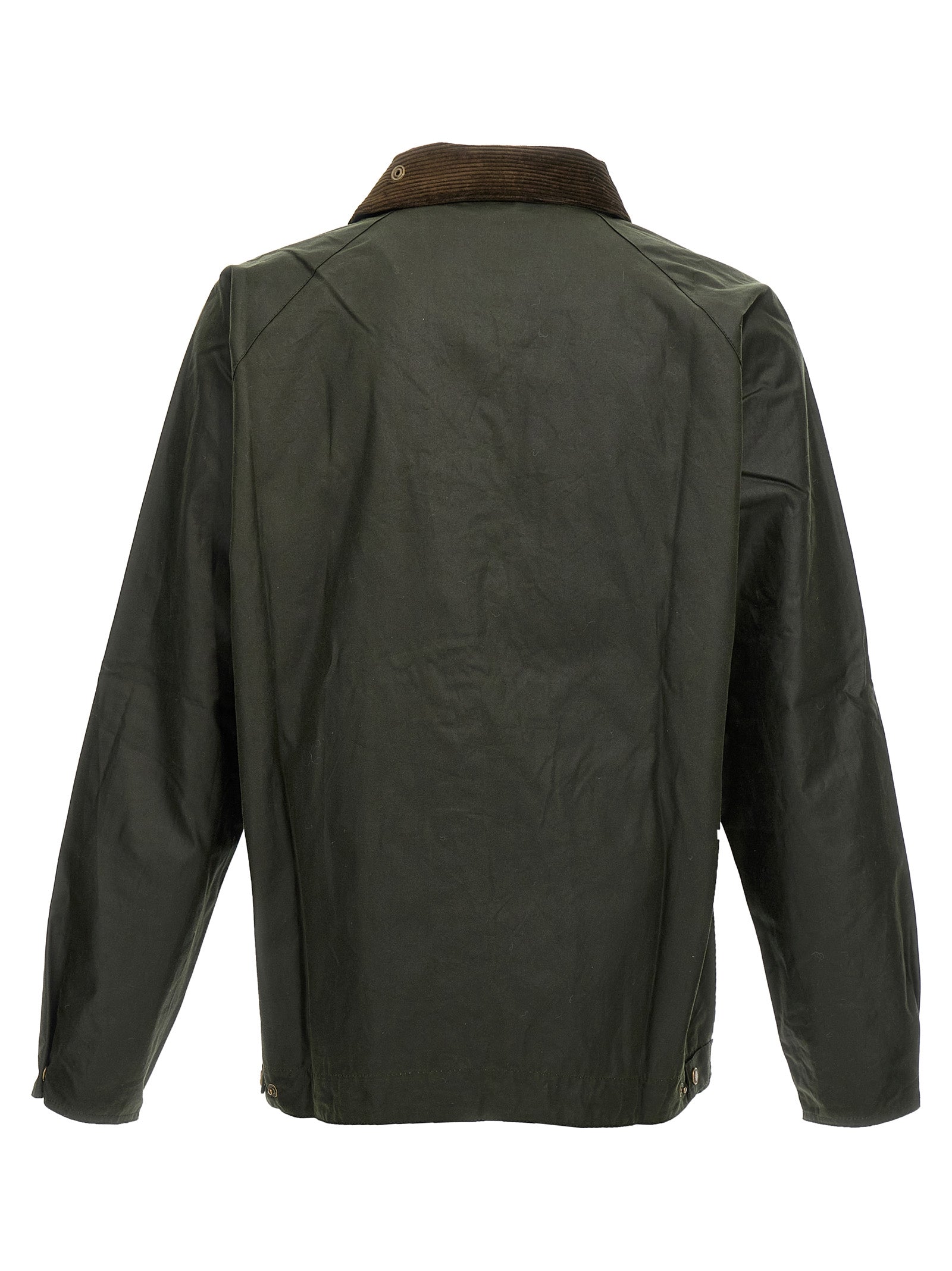 Bicolor Cotton Full-Length Jacket