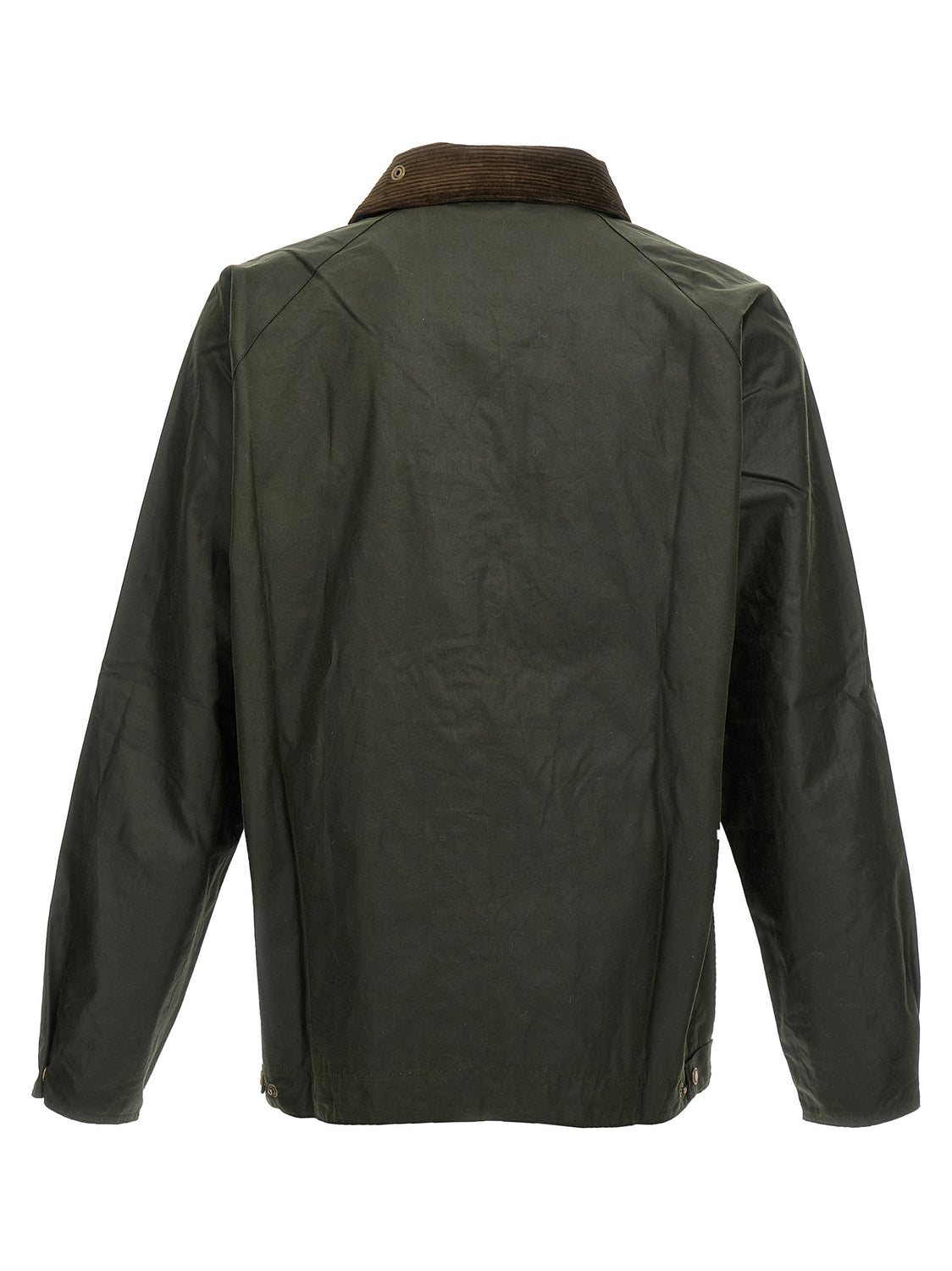 Bicolor Cotton Full-Length Jacket