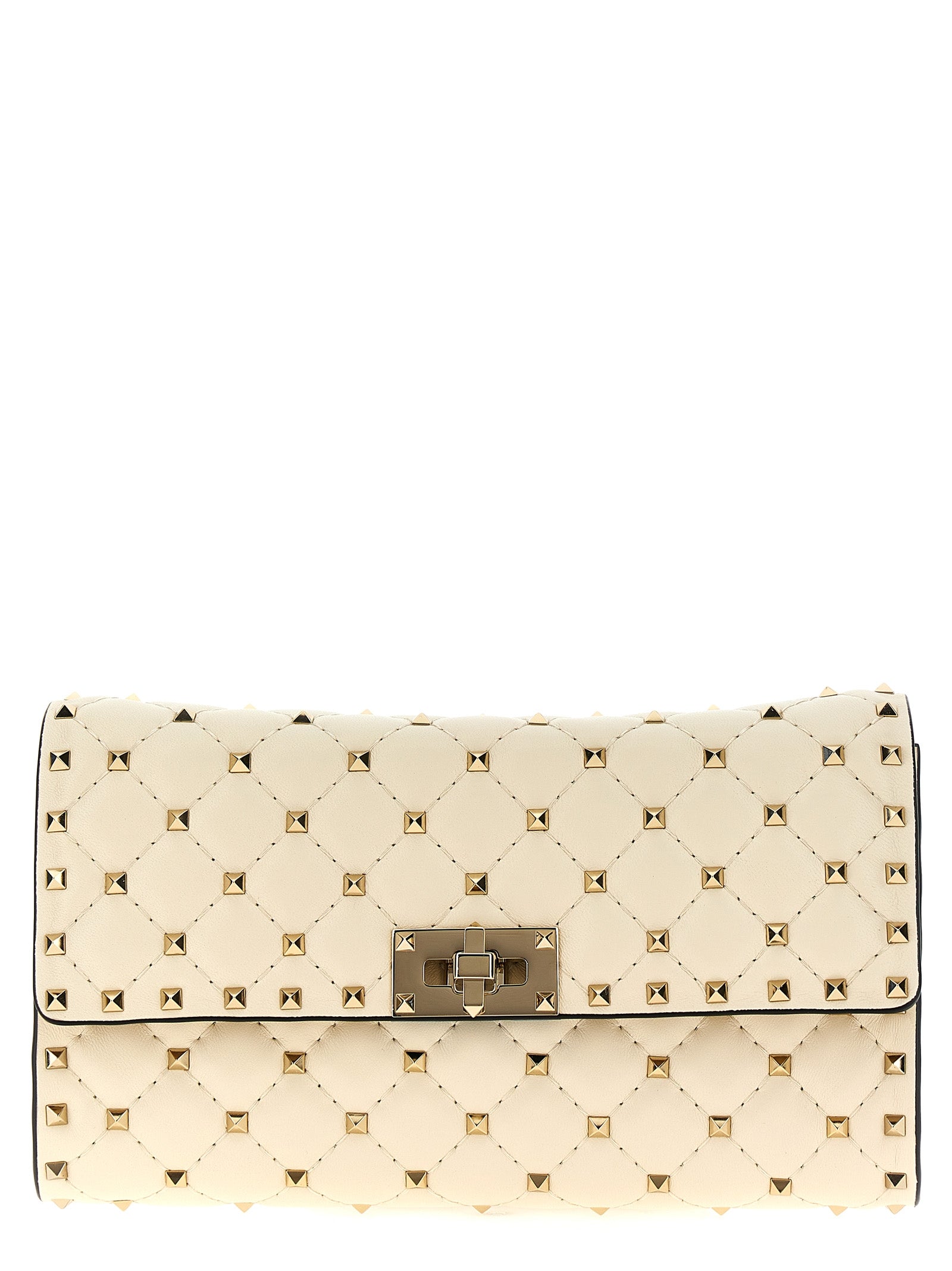 White Lamb Leather Shoulder Bag