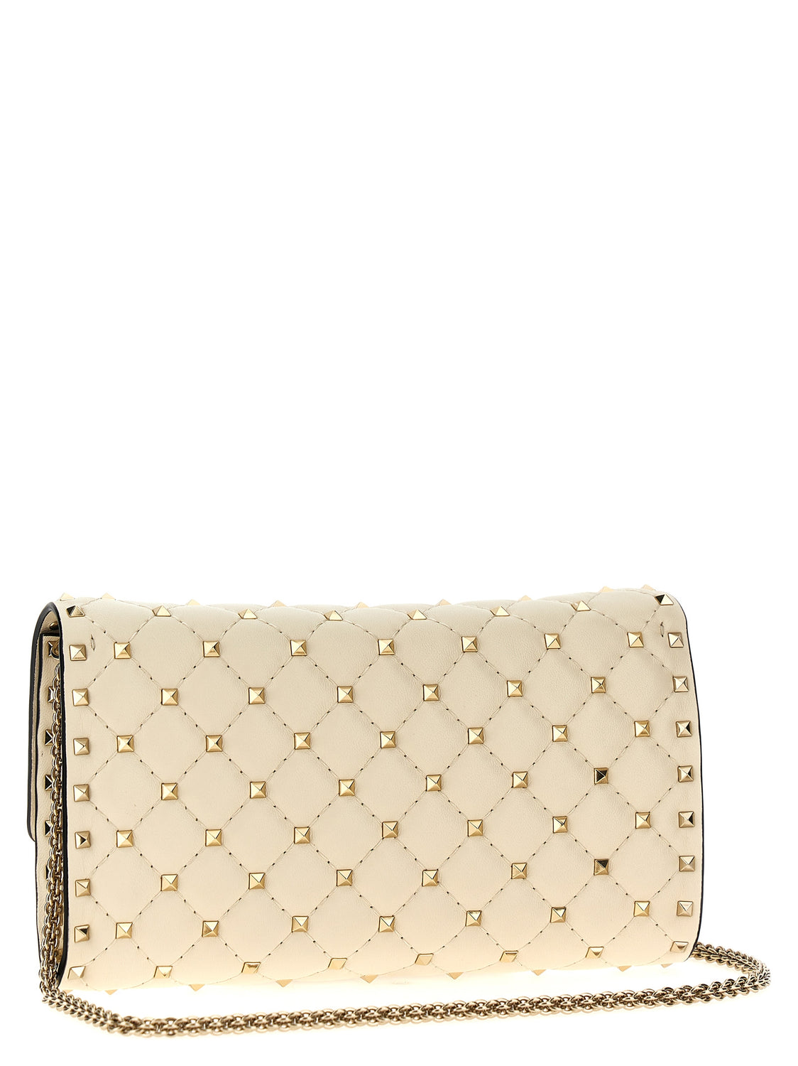 White Lamb Leather Shoulder Bag