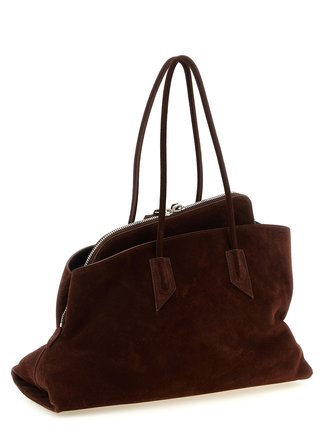 Brown Bovine Leather Shoulder Bag