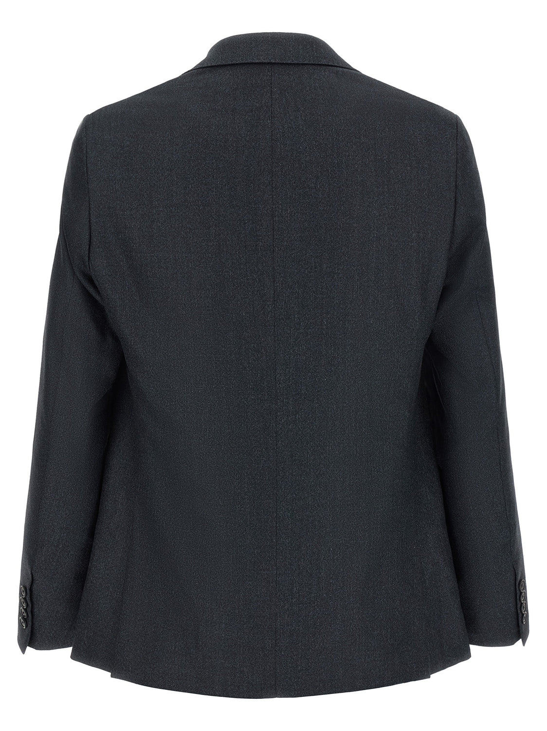 Gray Polyester Two-Piece Suit
