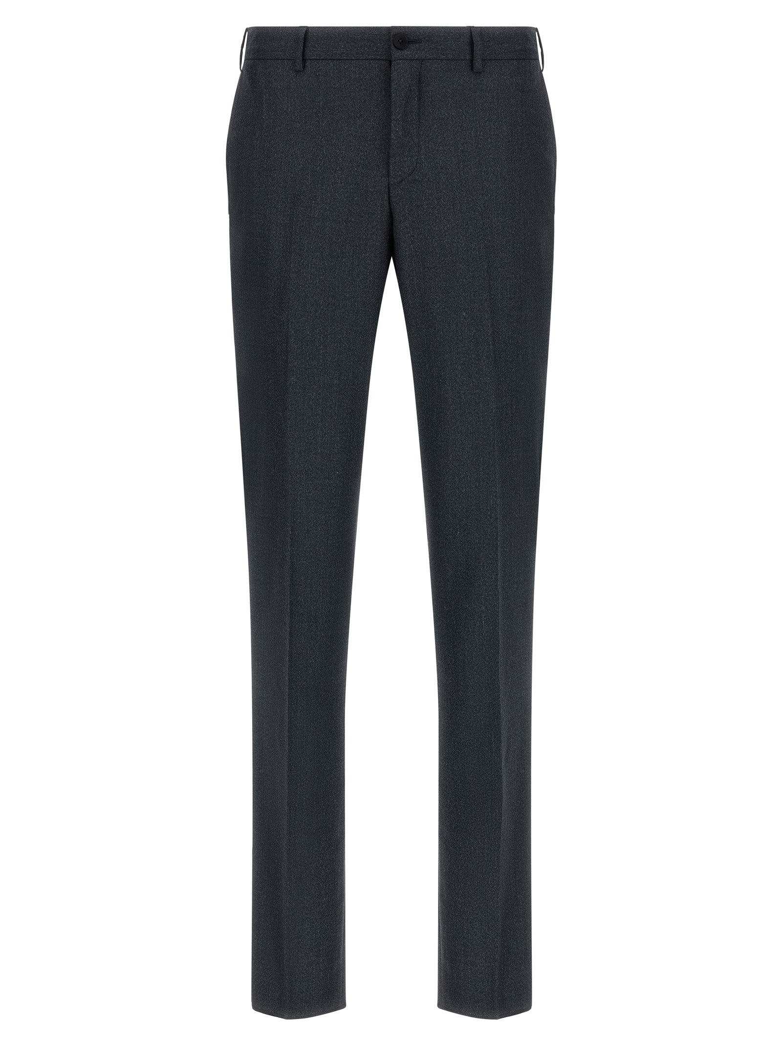 Gray Polyester Two-Piece Suit
