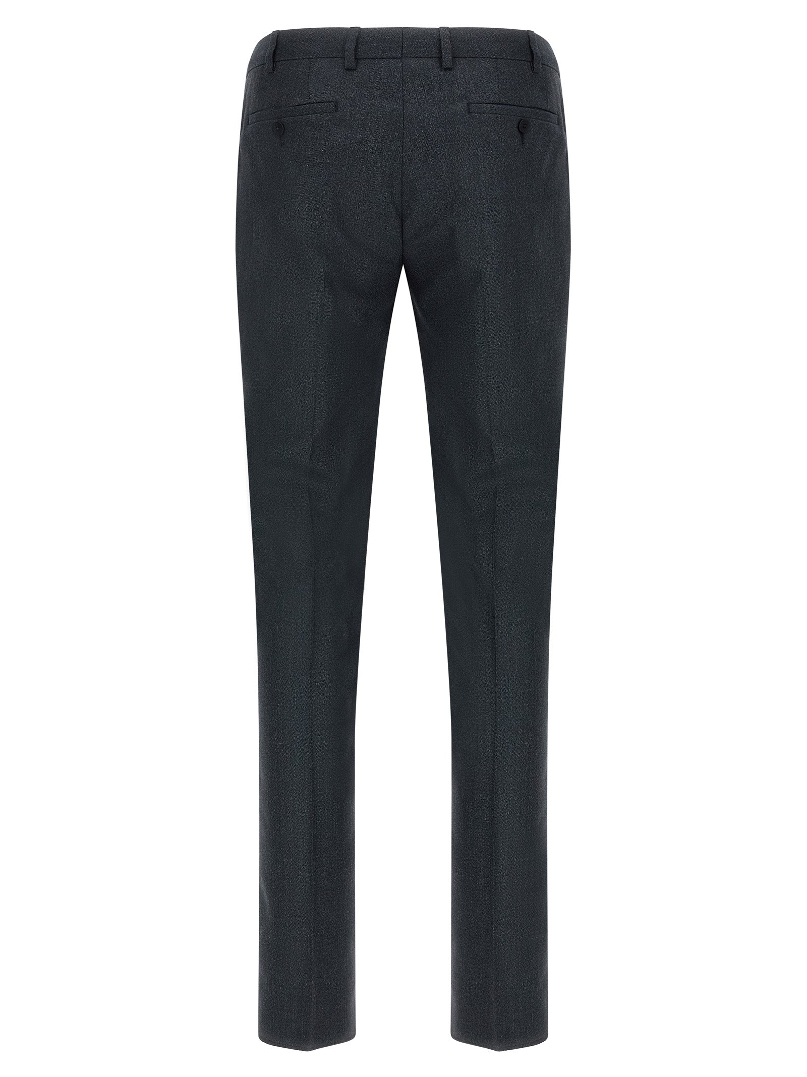 Gray Polyester Two-Piece Suit