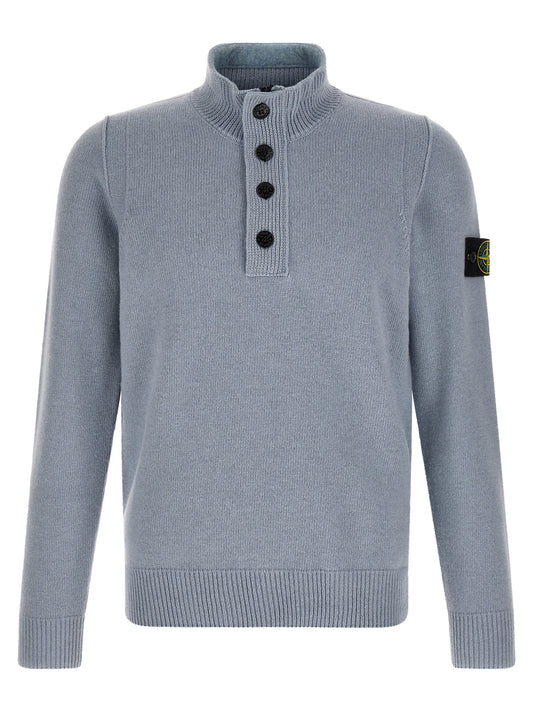 Blue Virgin Wool Cardigan