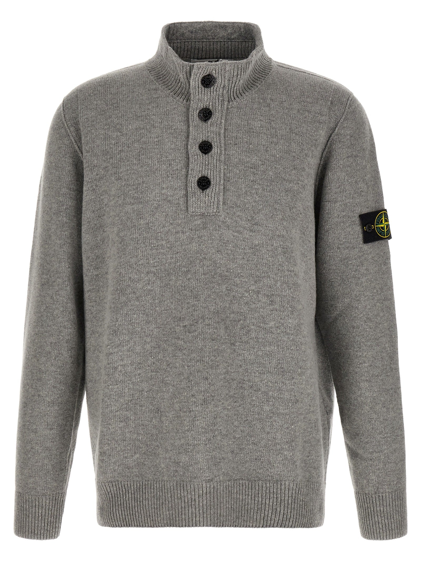 Gray Virgin Wool Cardigan