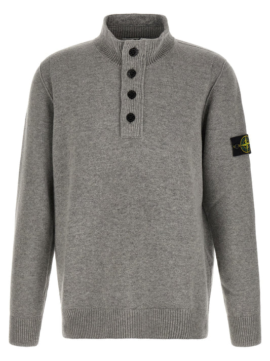 Gray Virgin Wool Cardigan