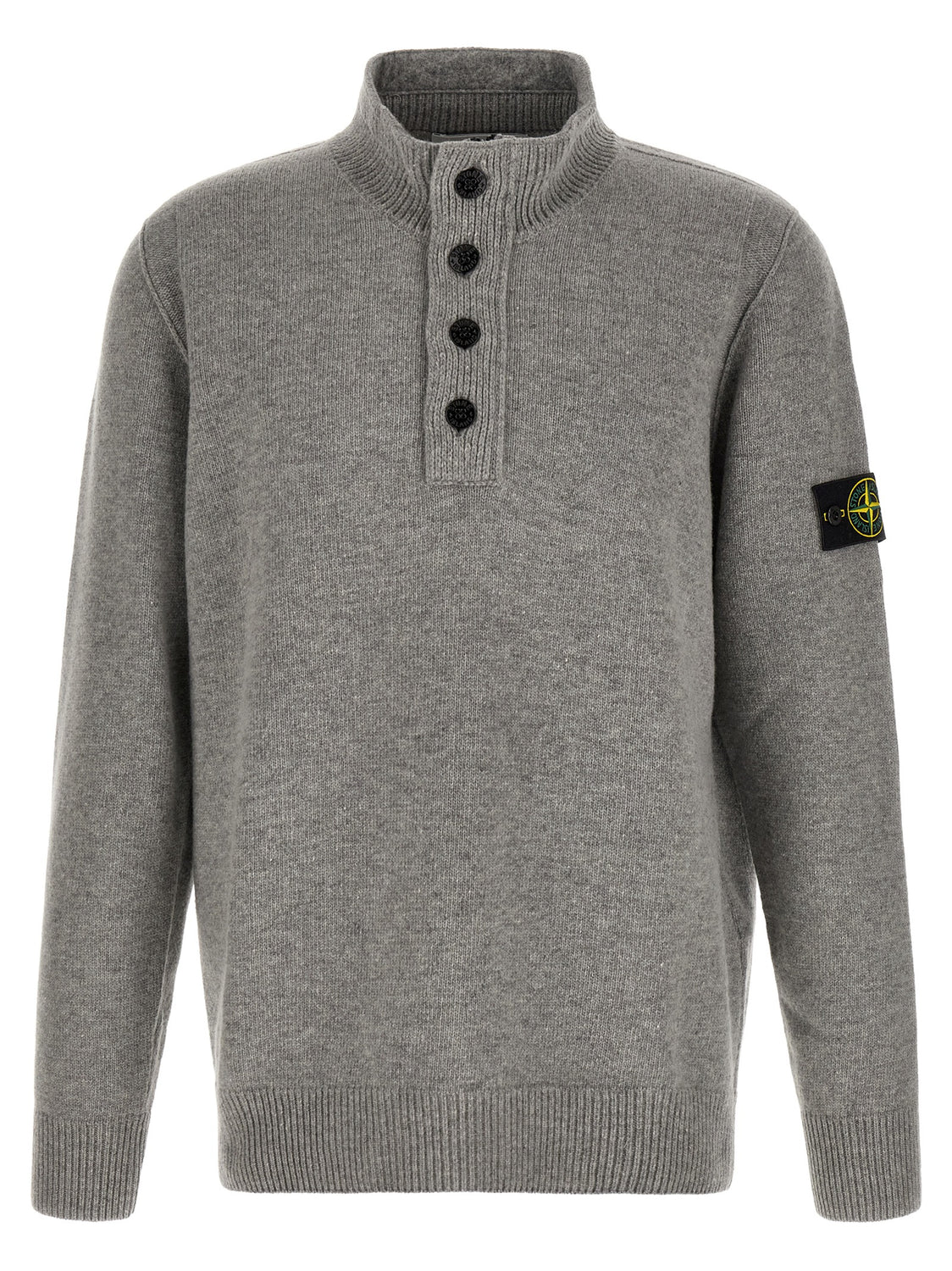 Gray Virgin Wool Cardigan
