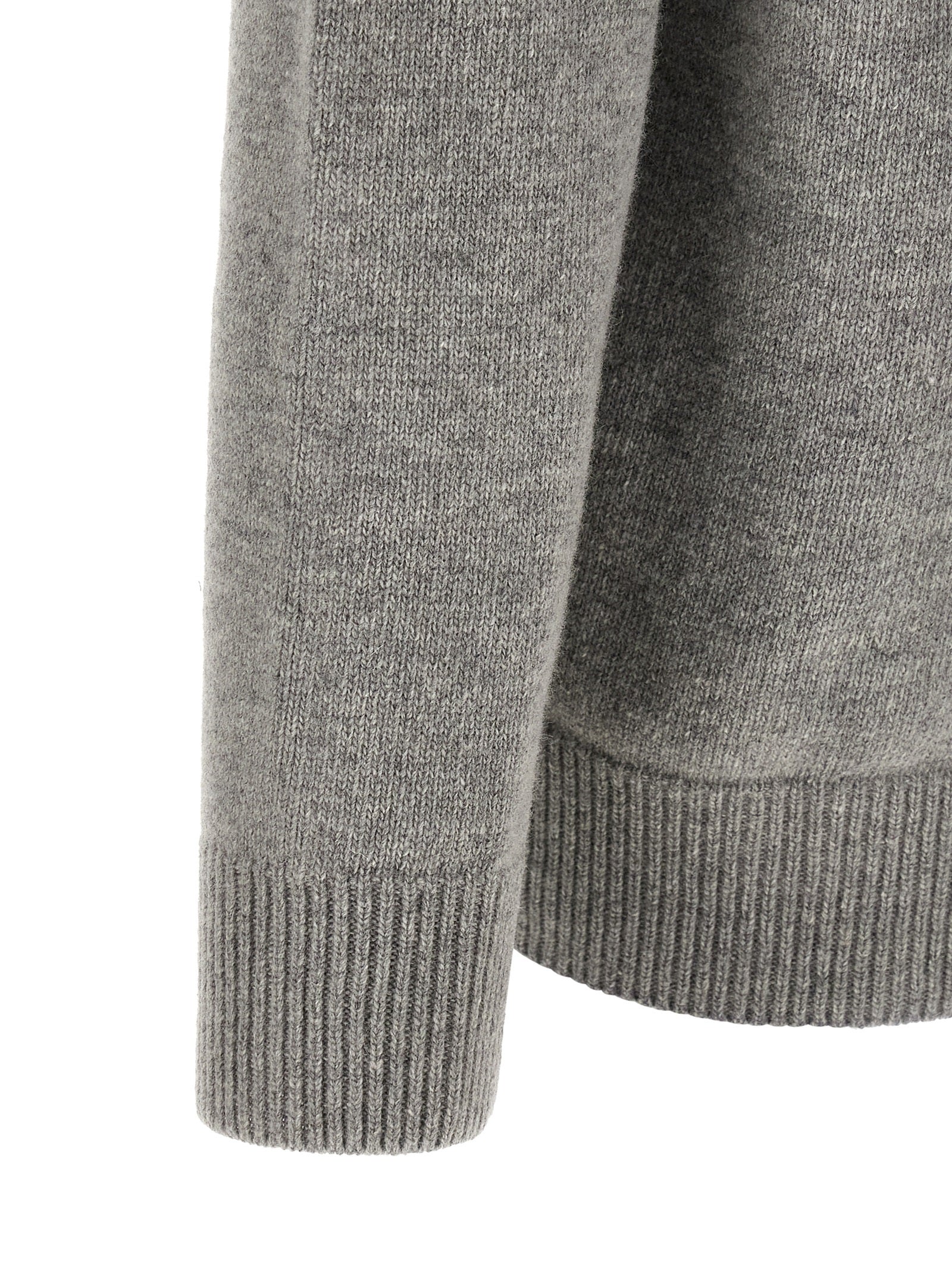 Gray Virgin Wool Cardigan