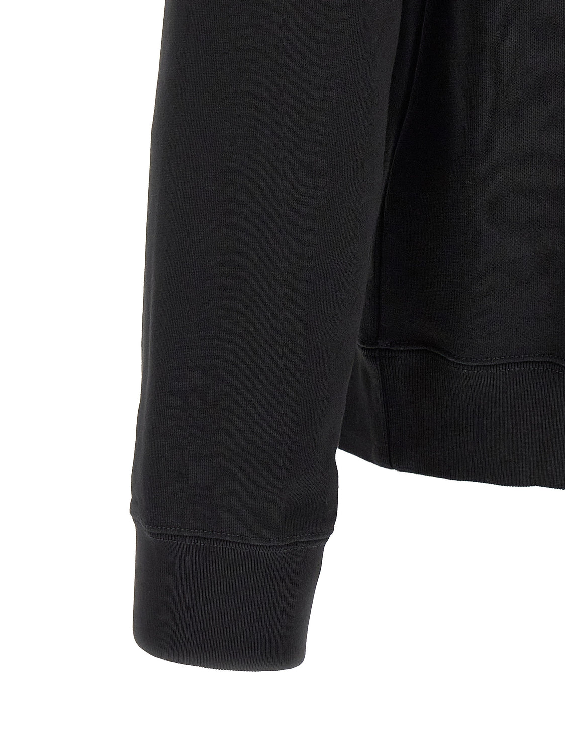 Black Cotton Sweatshirt