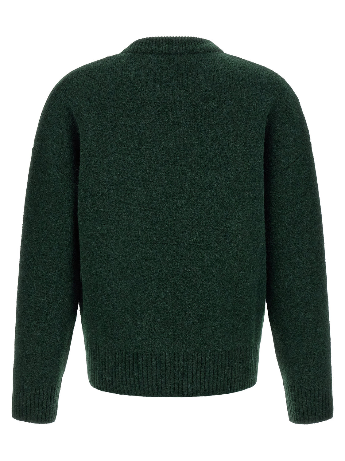 Bicolor Alpaca Leather Cardigan