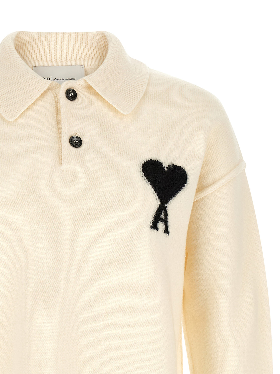 Bicolor Wool Polo Shirt
