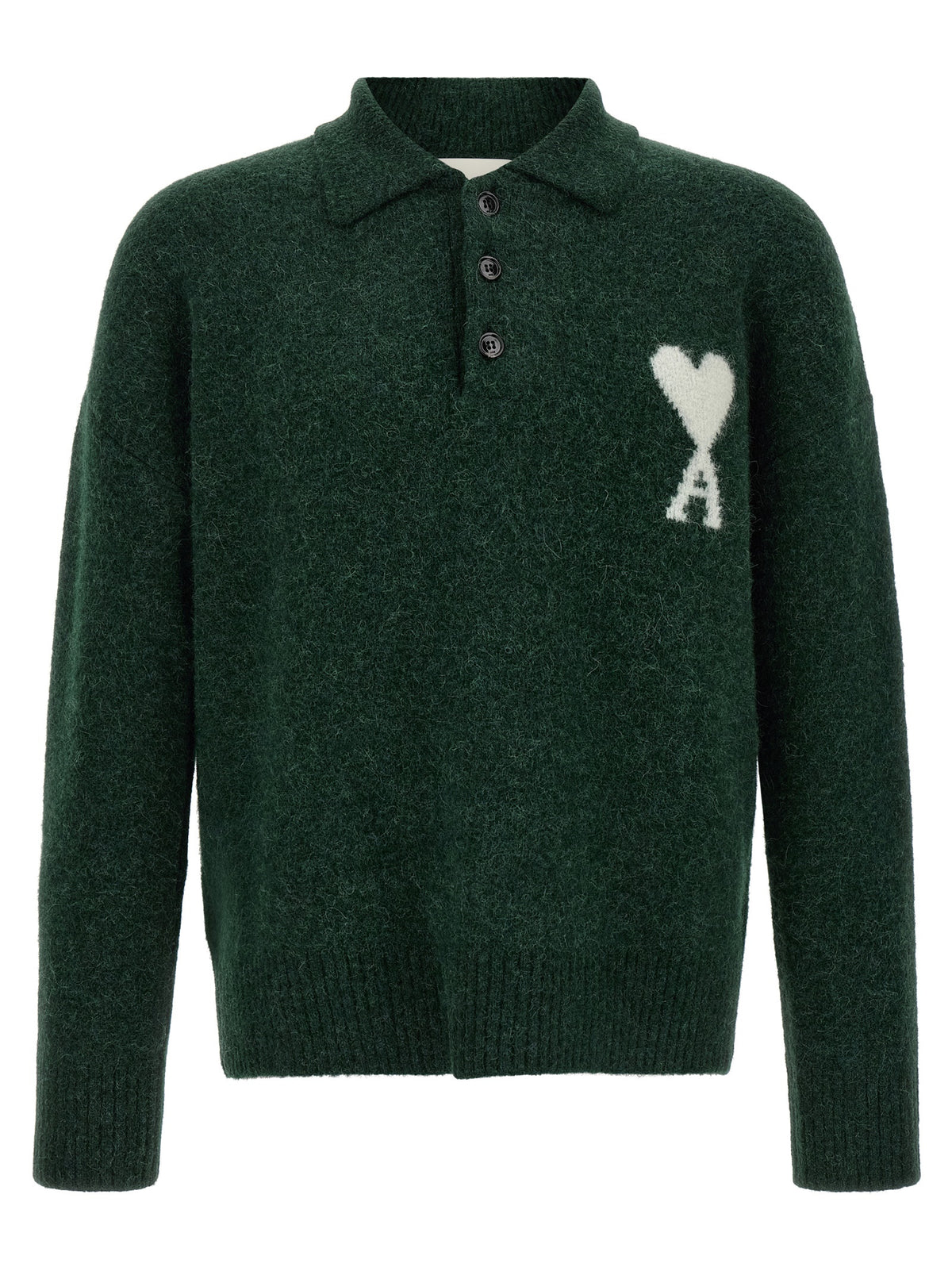 Bicolor Alpaca Leather Polo Shirt