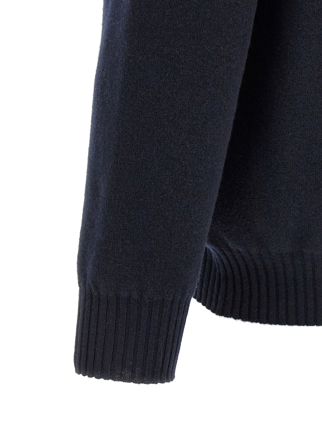 Blue Merino Wool Polo Shirt