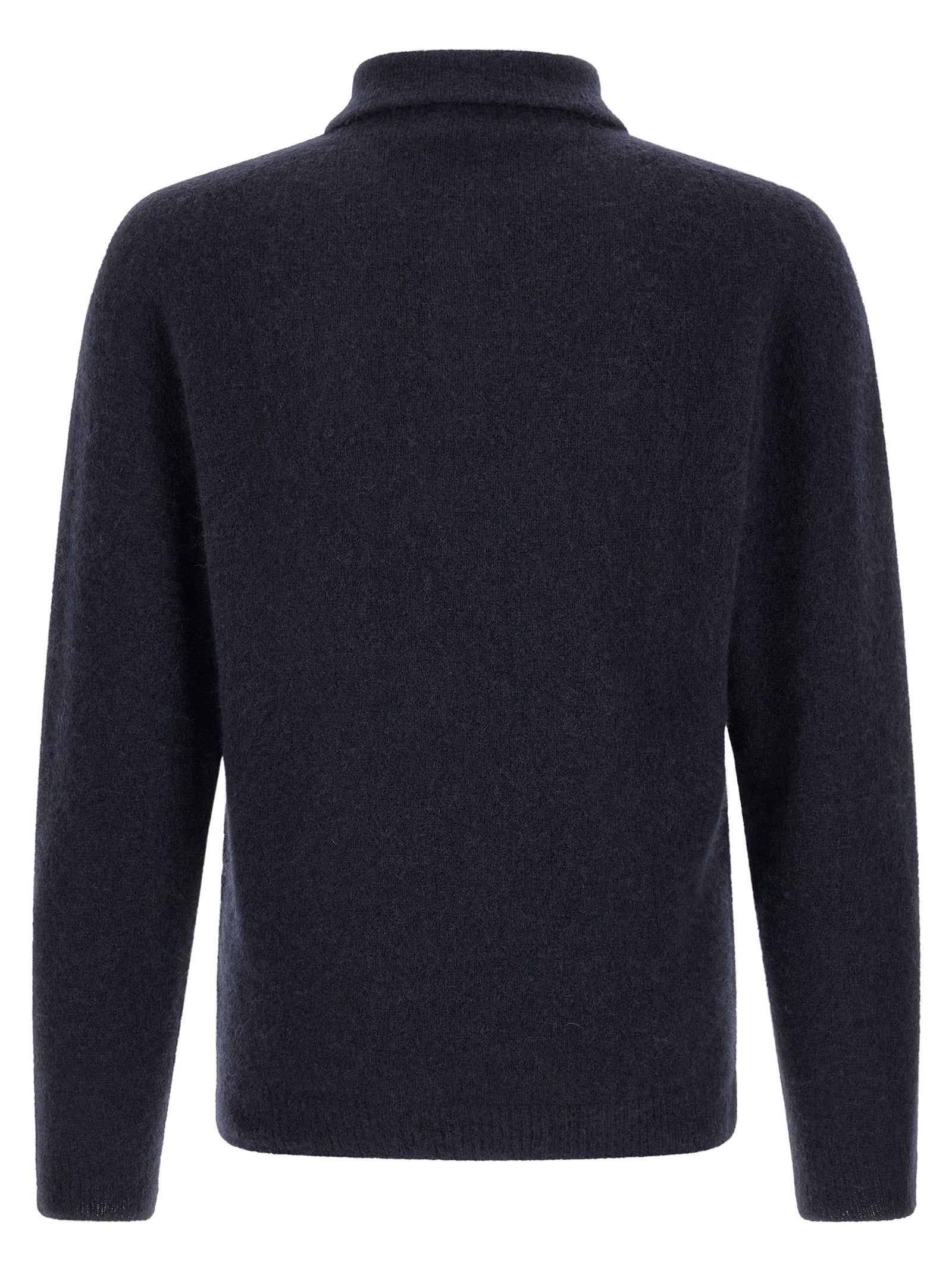 Blue Cashmere Polo Shirt