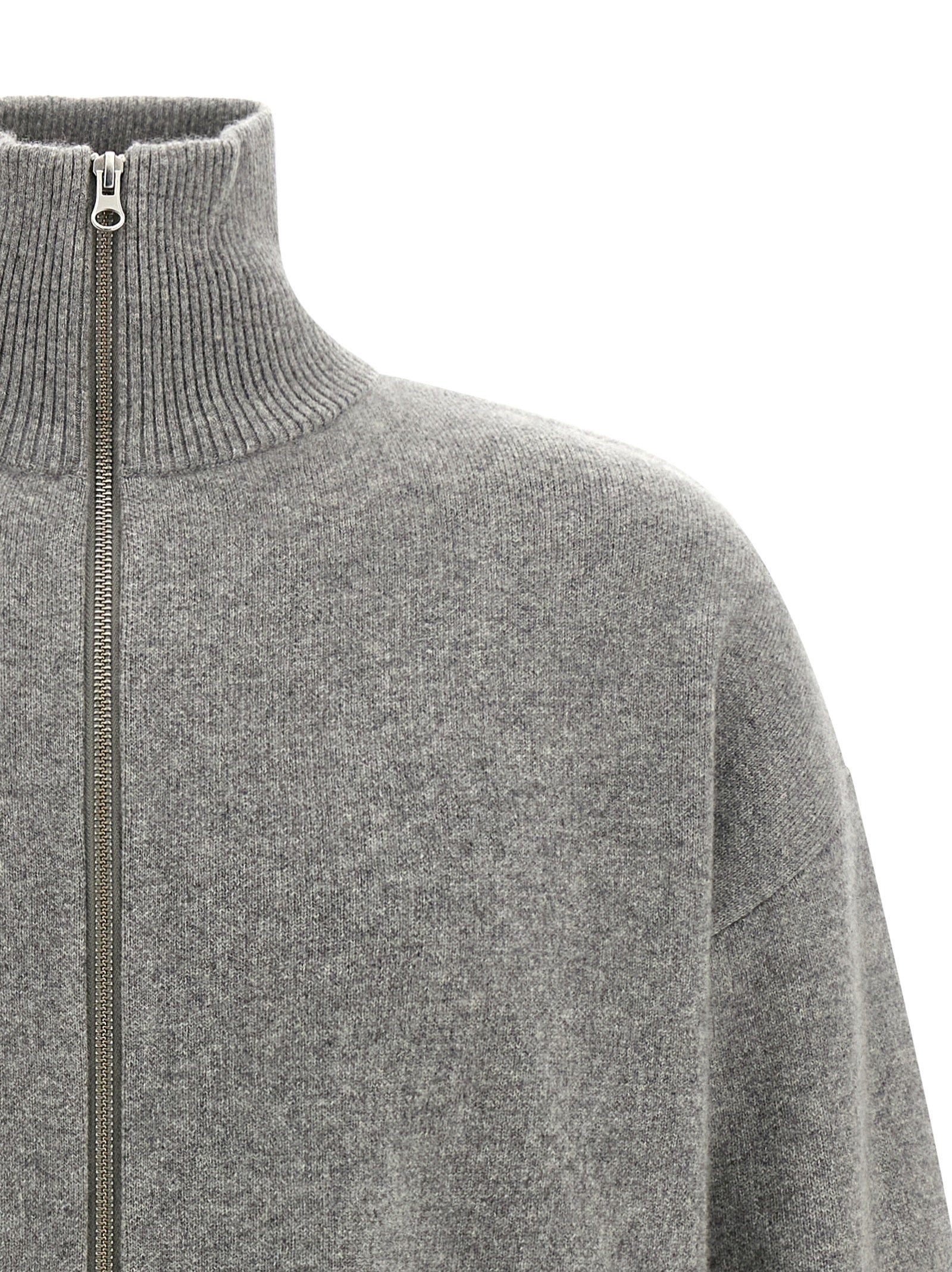Gray Cashmere Cardigan
