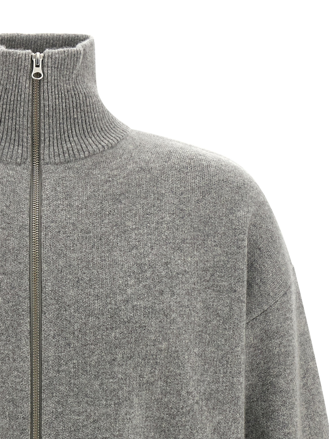 Gray Cashmere Cardigan