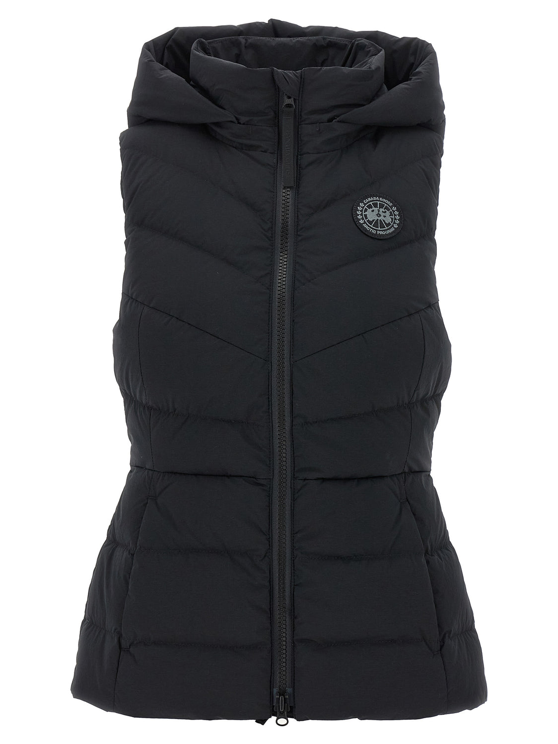 Black Polyamide Sleeveless Jacket