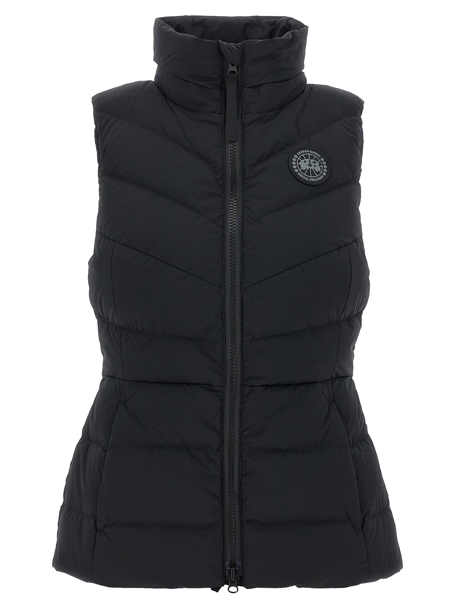 Black Polyamide Sleeveless Jacket
