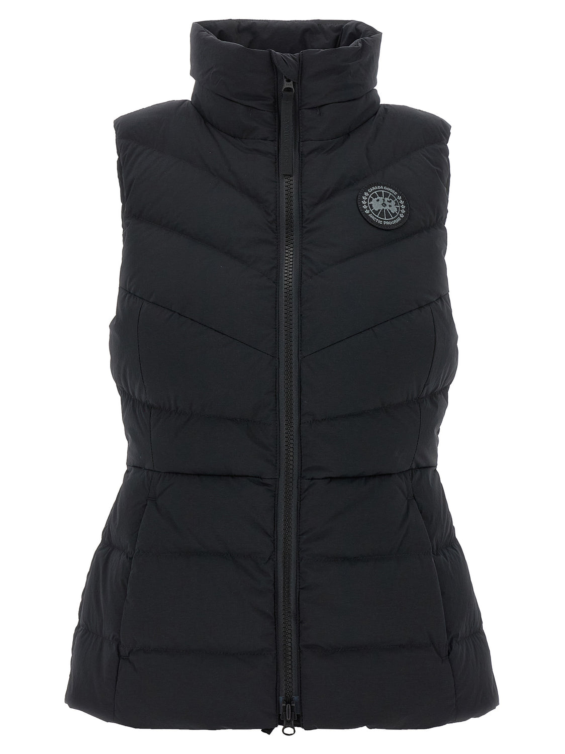 Black Polyamide Sleeveless Jacket