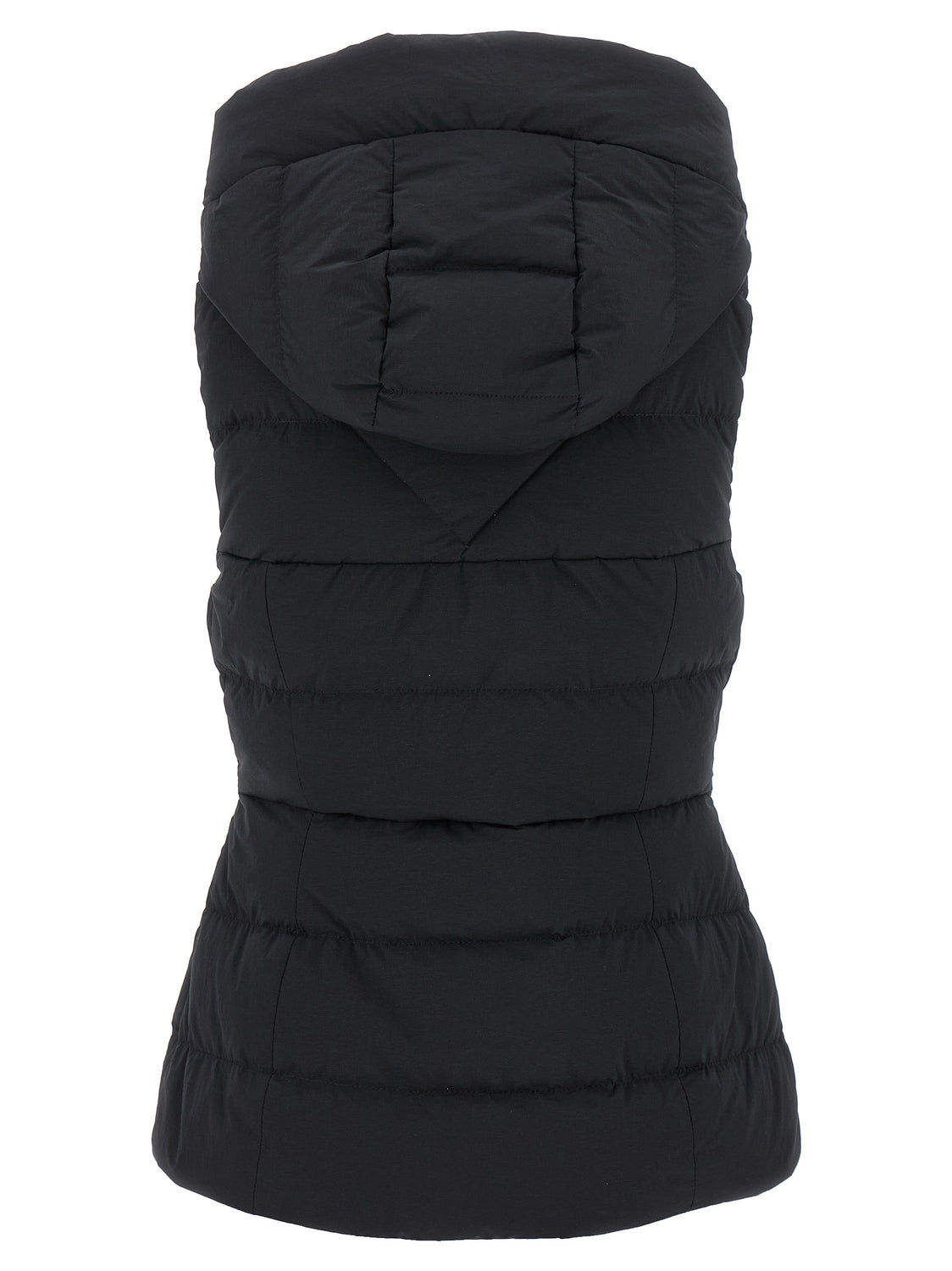 Black Polyamide Sleeveless Jacket