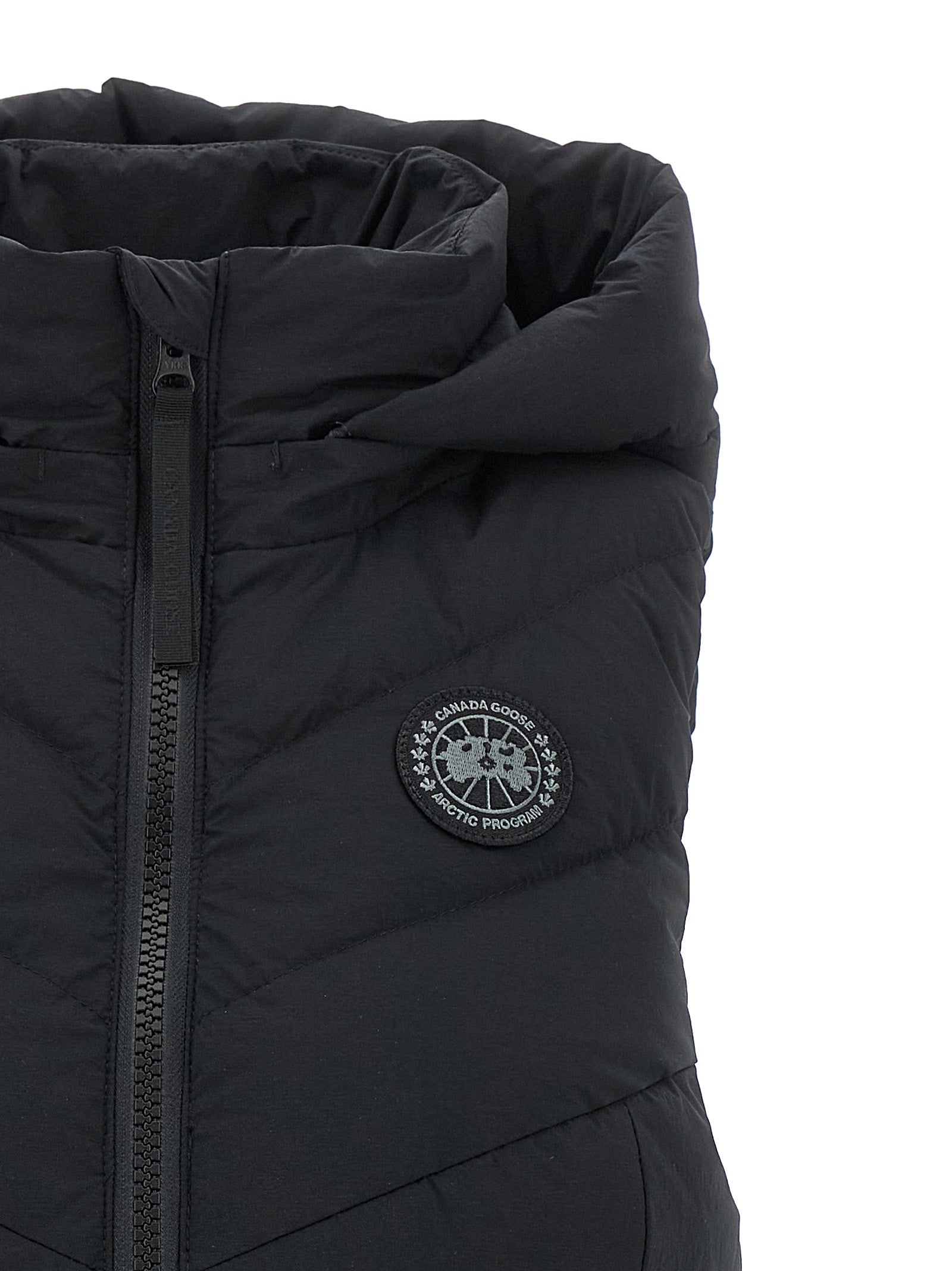 Black Polyamide Sleeveless Jacket