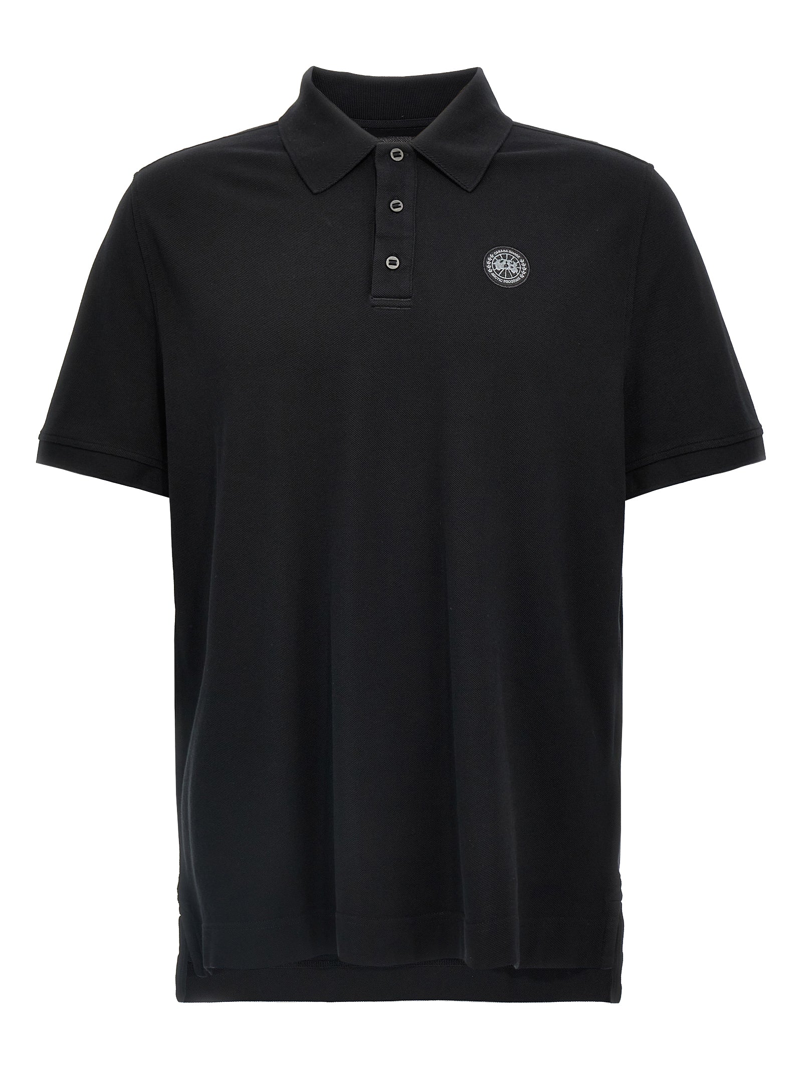 Black Cotton Polo Shirt