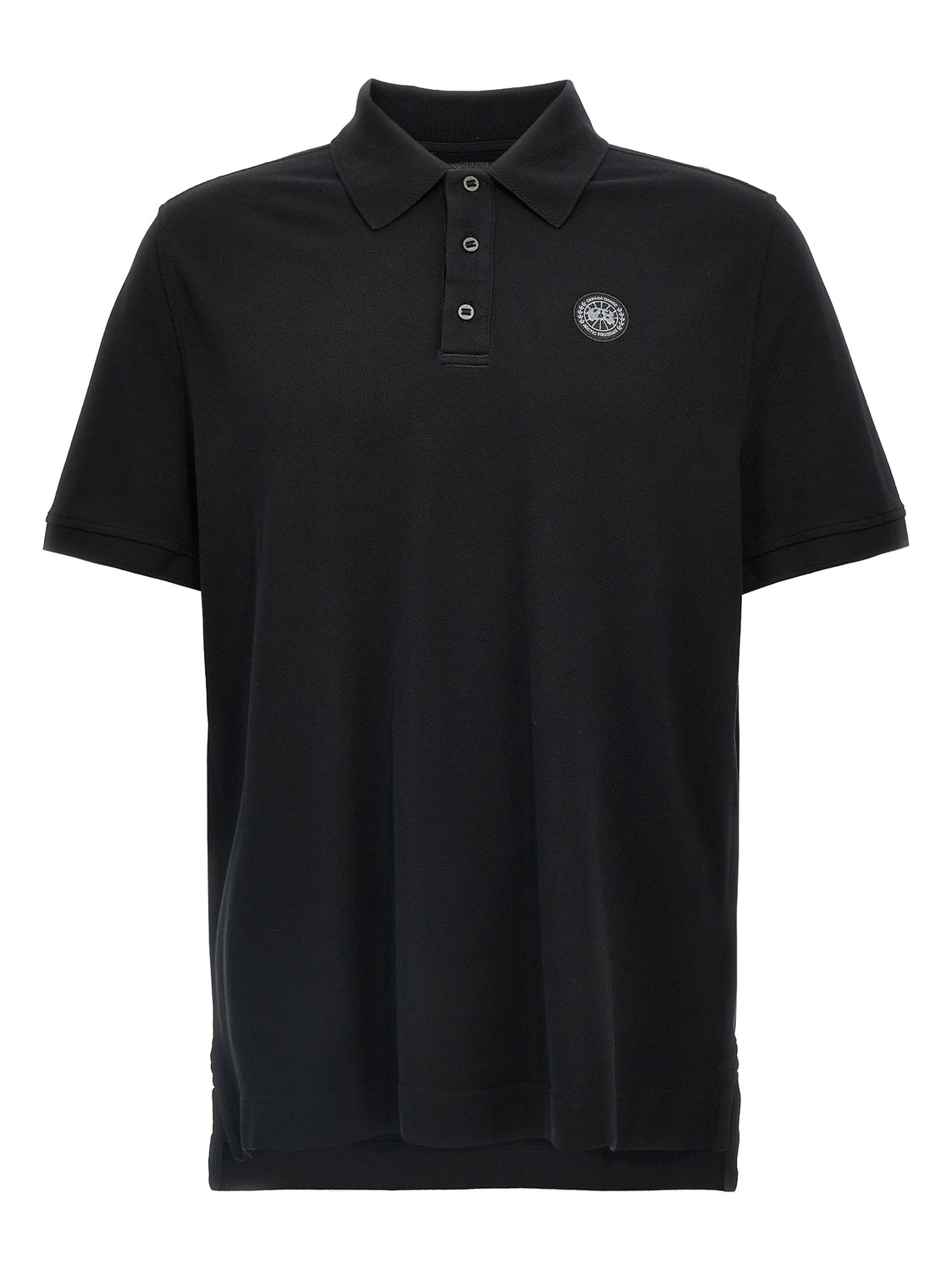 Black Cotton Polo Shirt