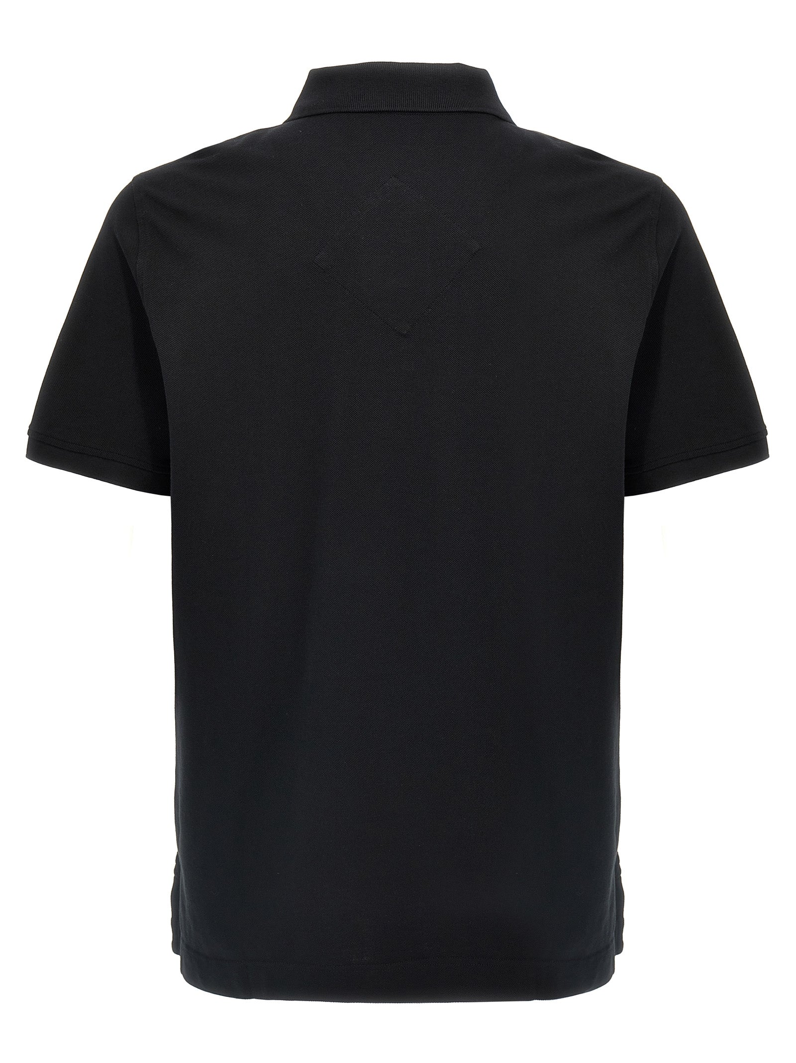 Black Cotton Polo Shirt