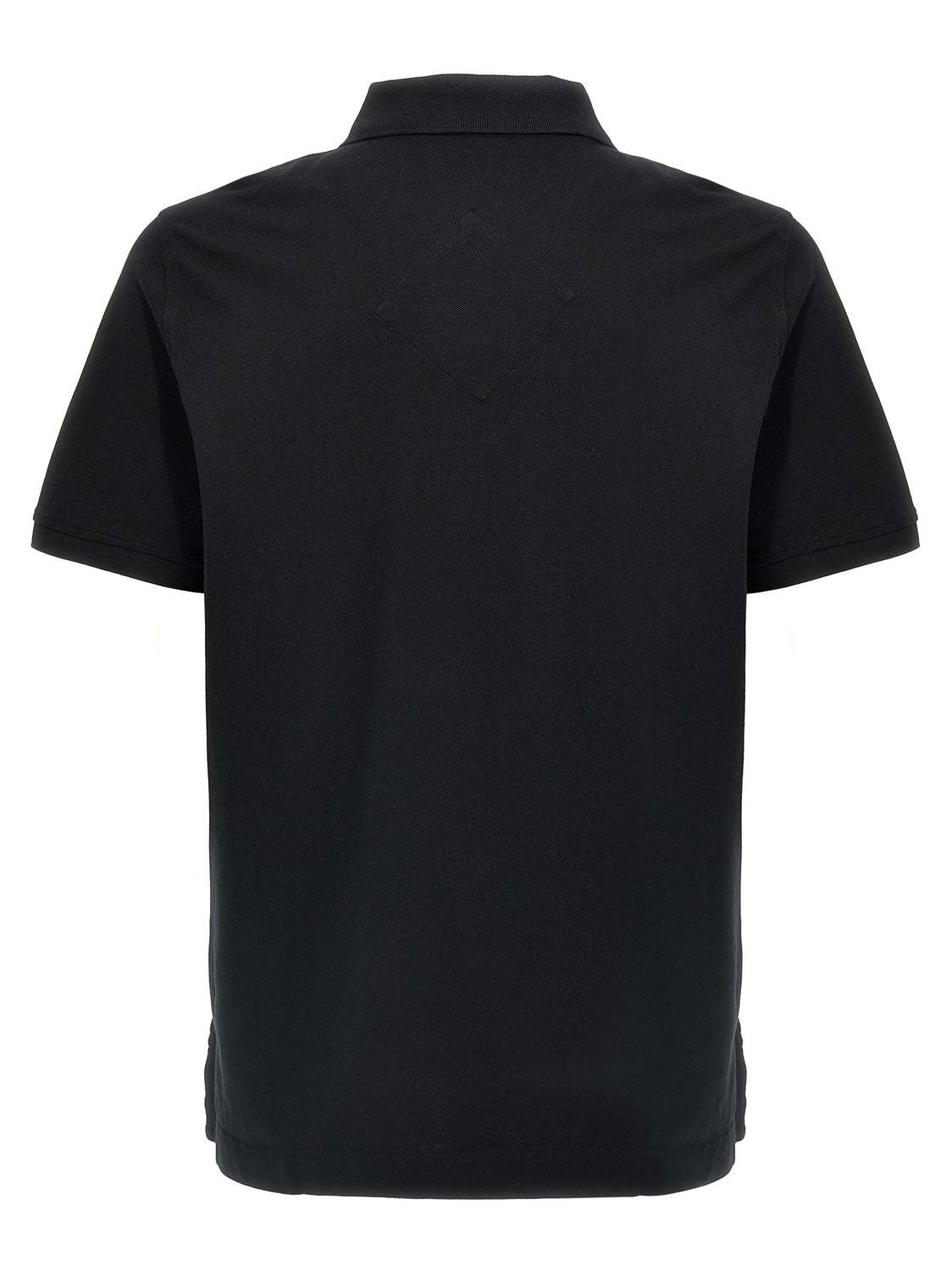 Black Cotton Polo Shirt
