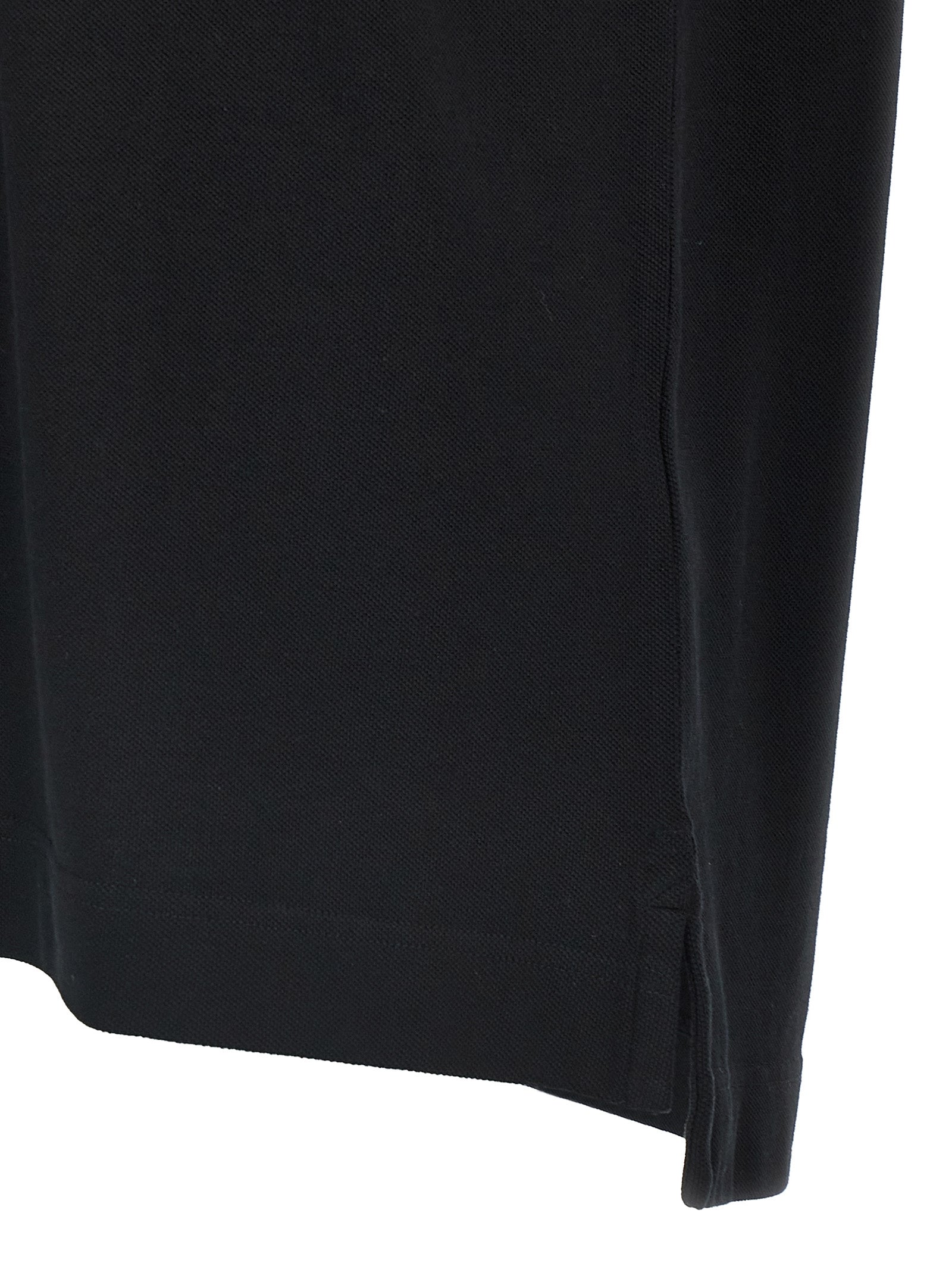 Black Cotton Polo Shirt