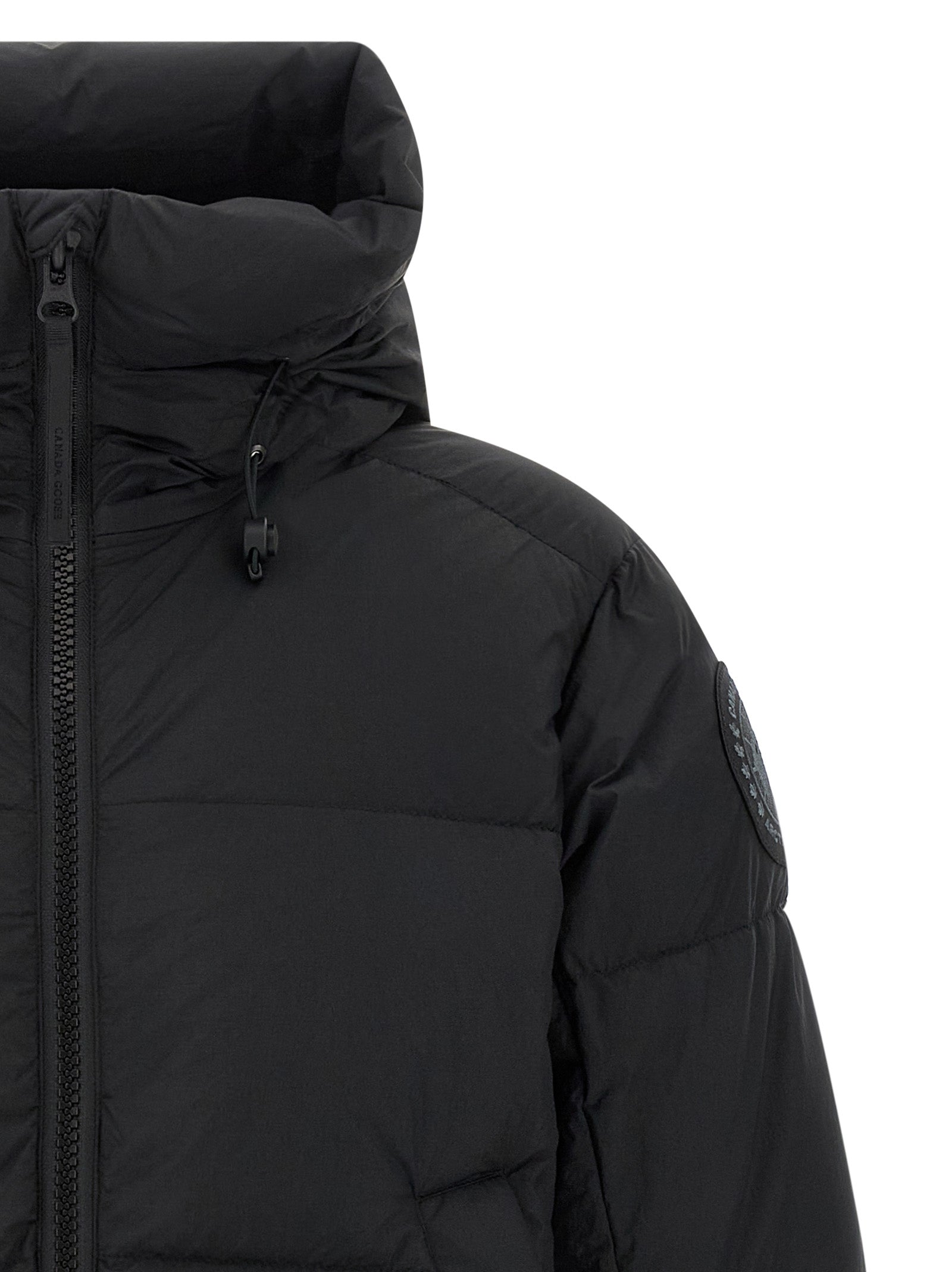 Black Polyamide Full-Length Jacket