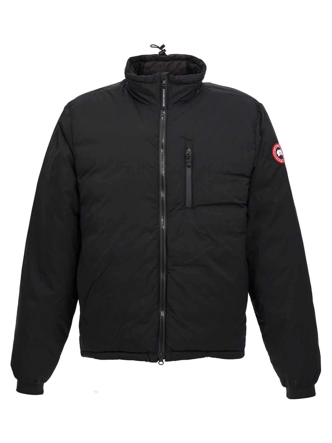 Black Polyester Shell Jacket
