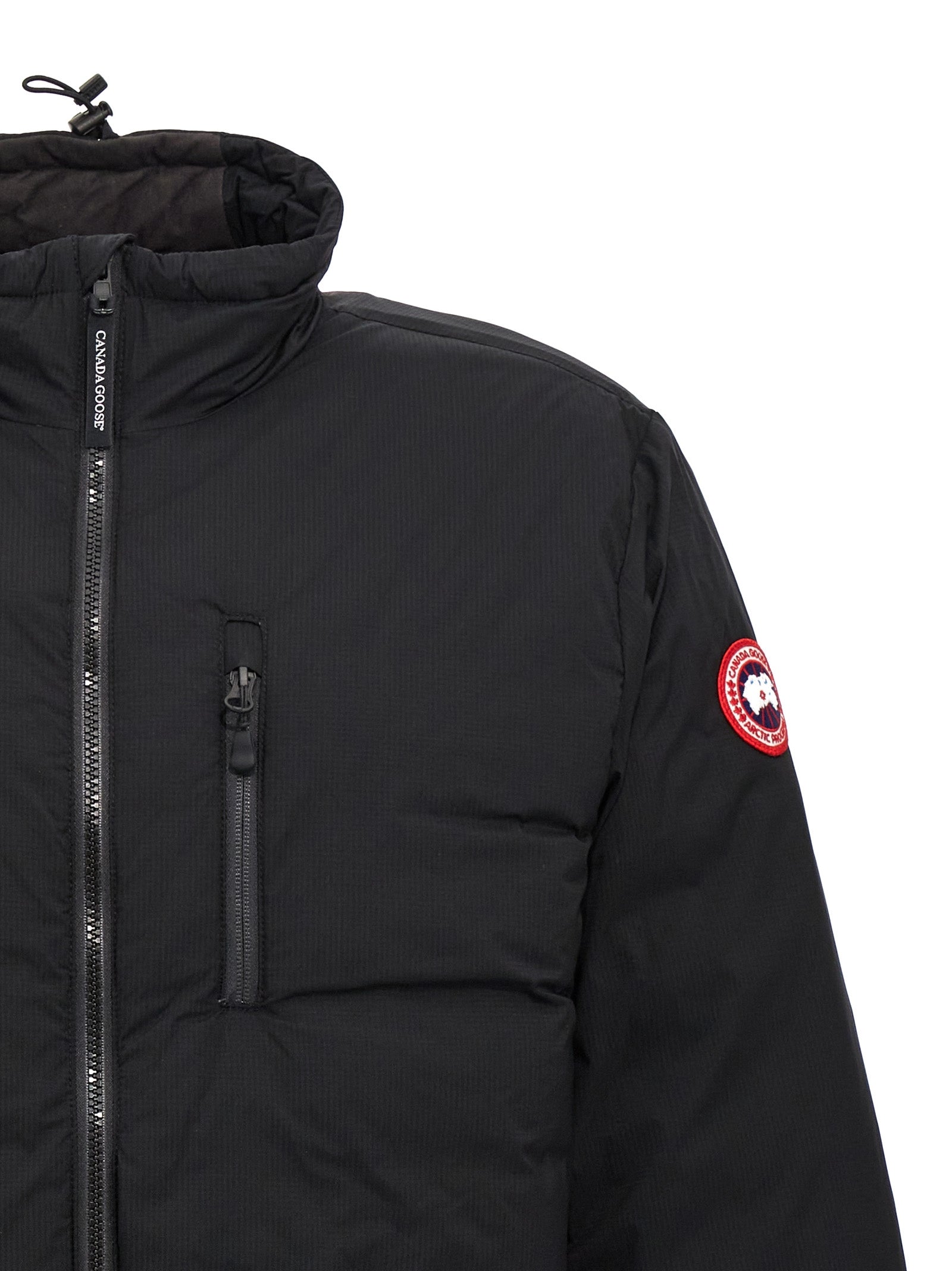 Black Polyester Shell Jacket