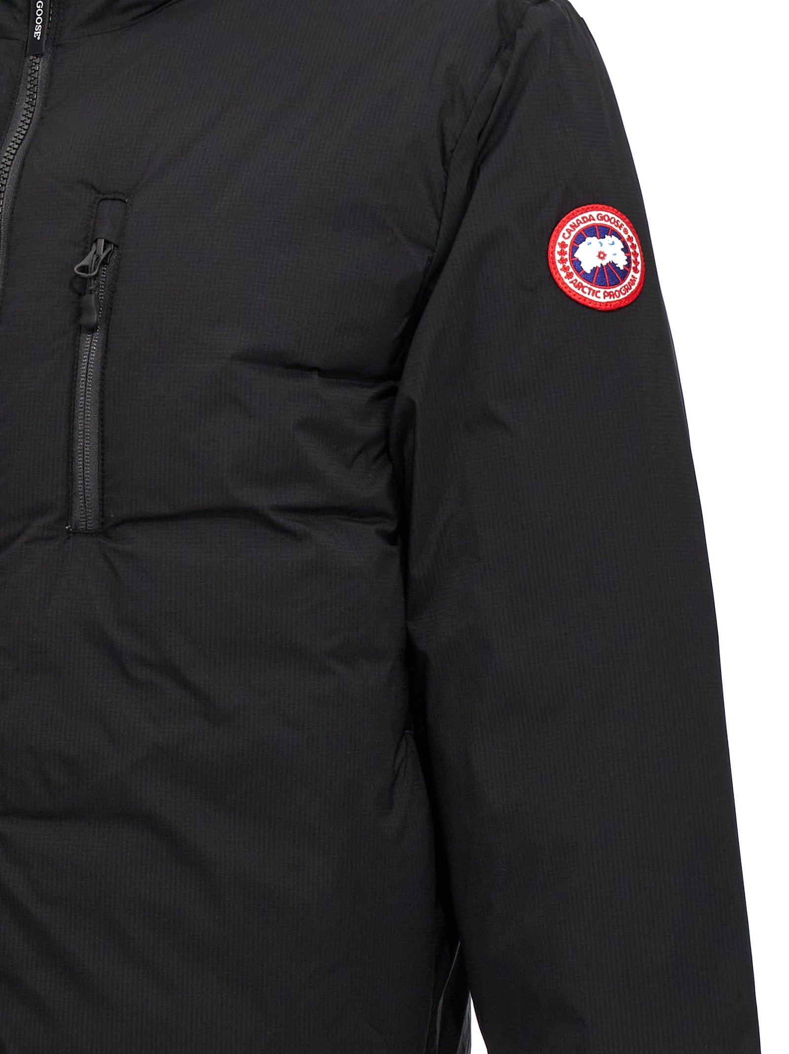 Black Polyester Shell Jacket