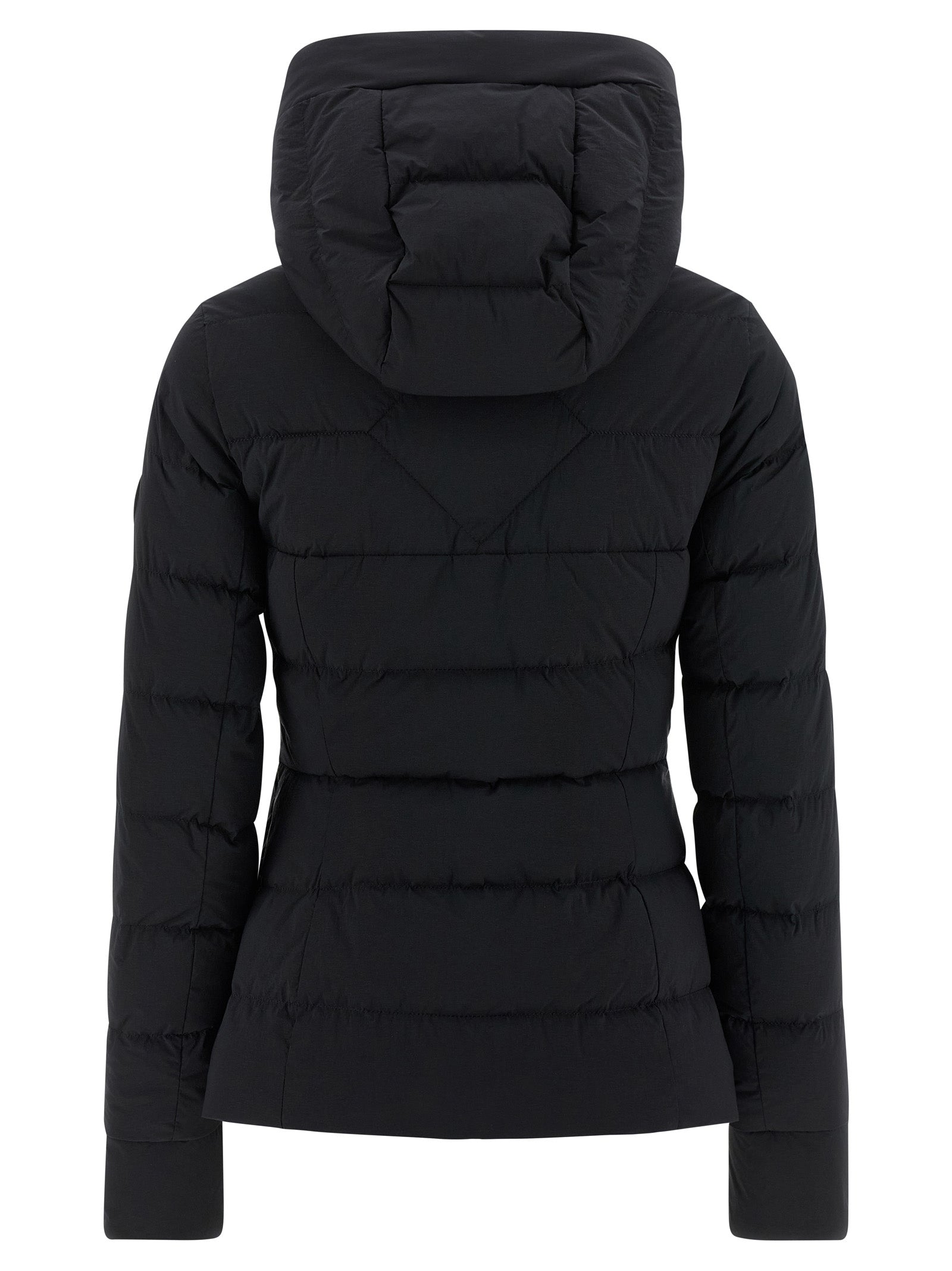 Black Polyamide Full-Length Jacket