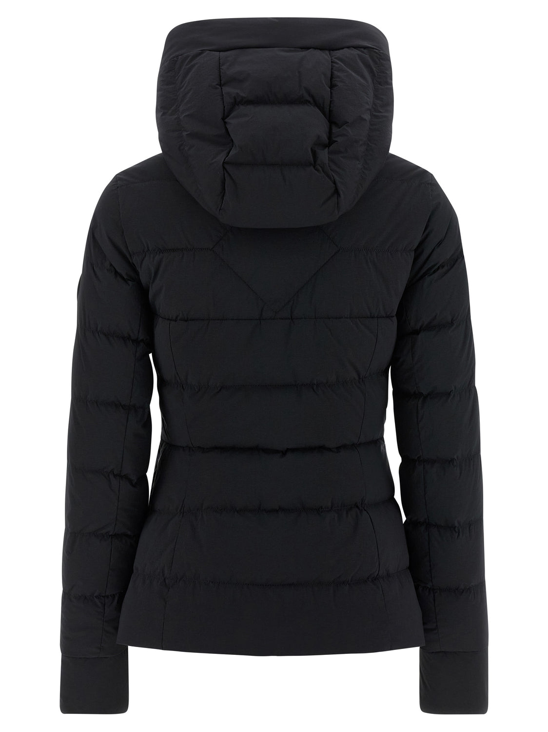 Black Polyamide Full-Length Jacket