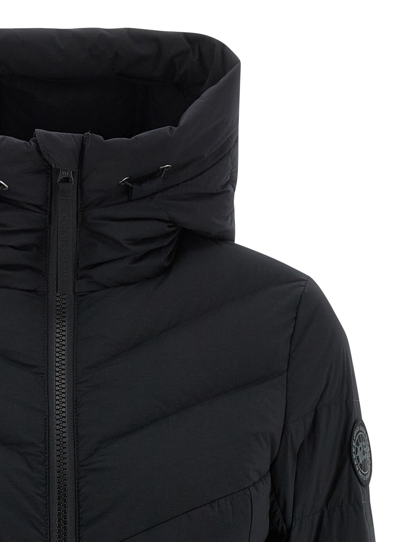 Black Polyamide Full-Length Jacket