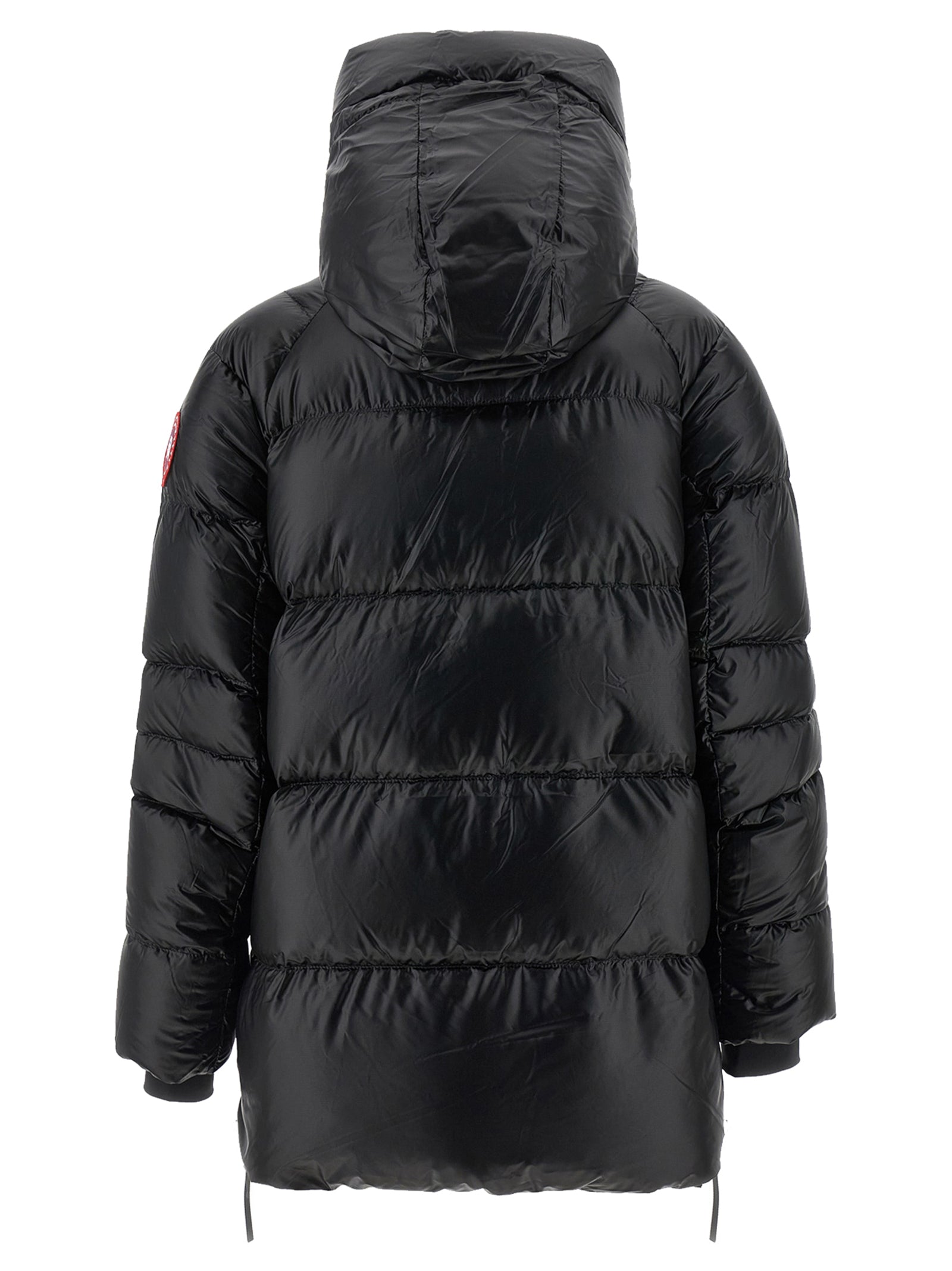 Black Polyamide Full-Length Jacket