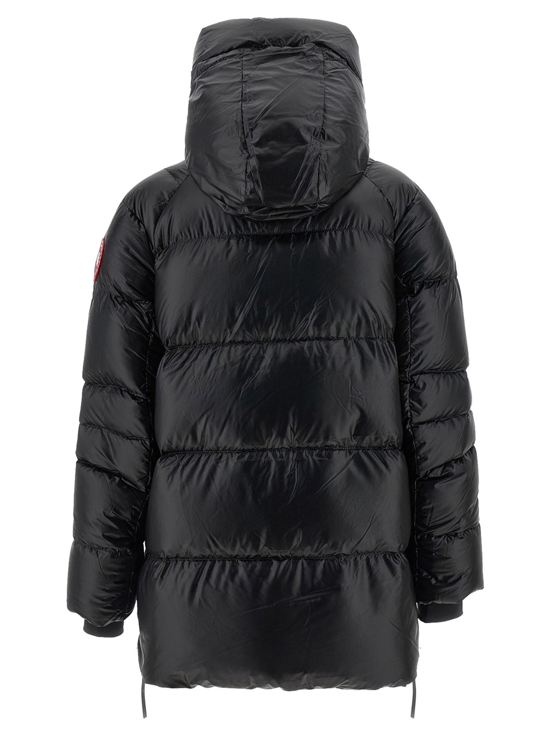 Black Polyamide Full-Length Jacket