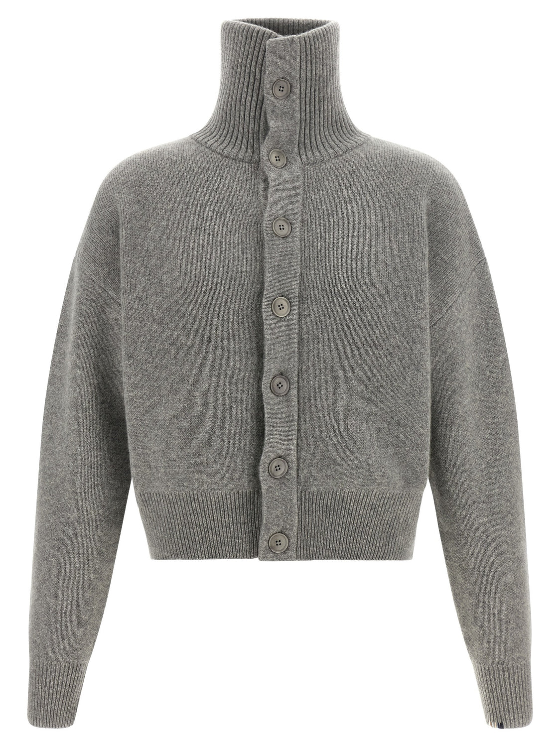 Gray Cashmere Cardigan