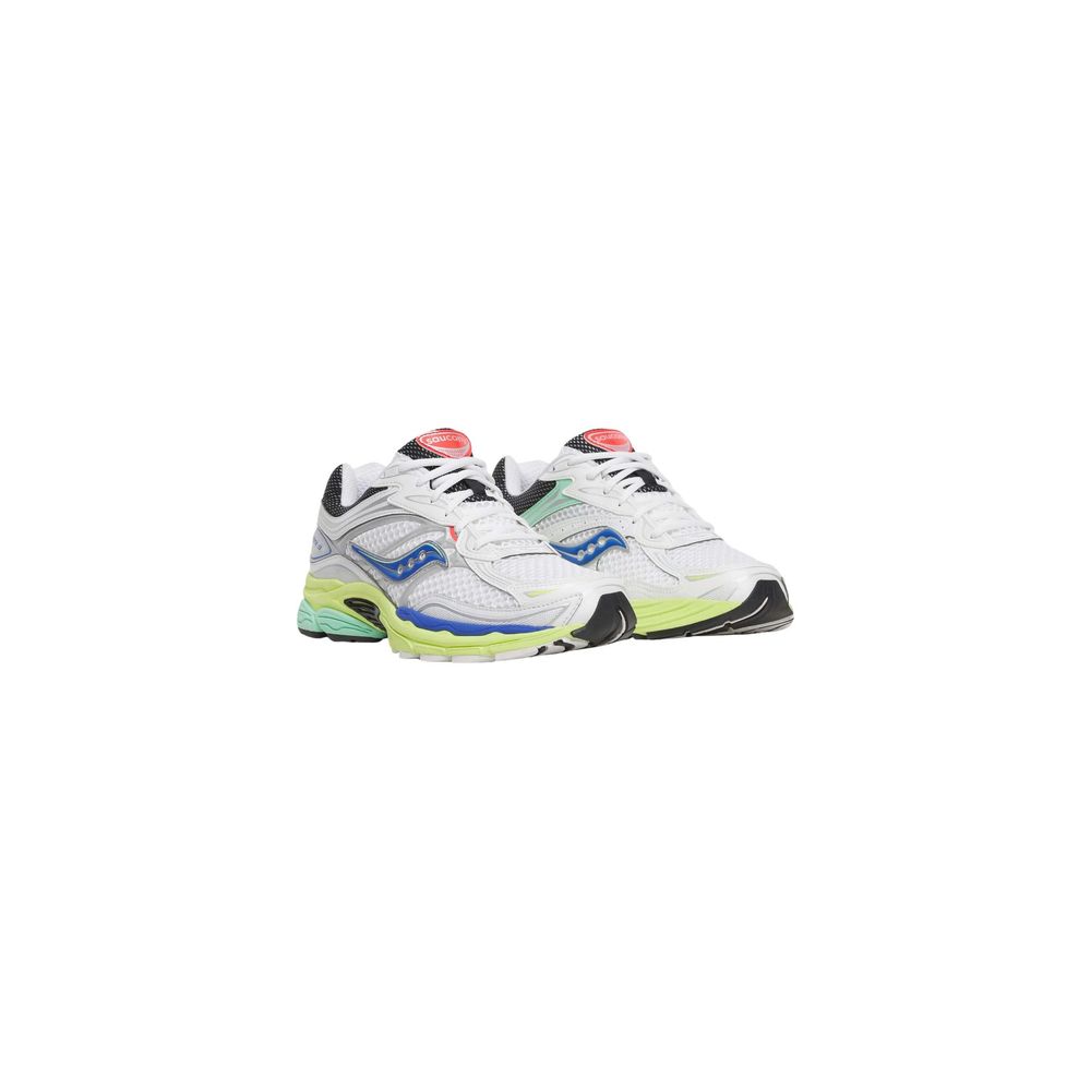 White Synthetic Athletic Sneakers