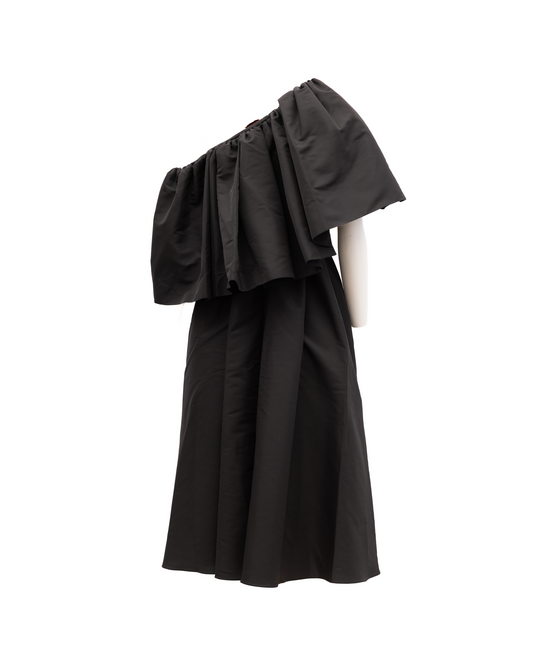 Black Women Acetate Dress