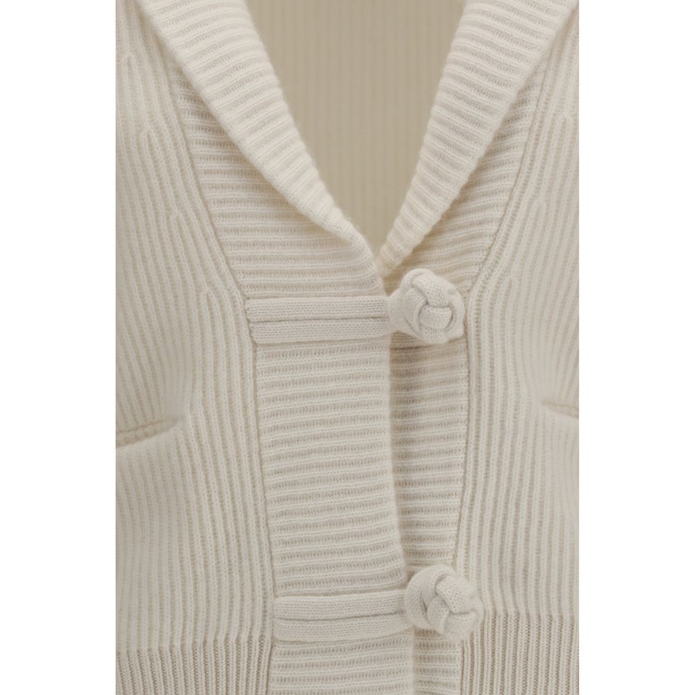 White Wool Oves Aries Cardigan