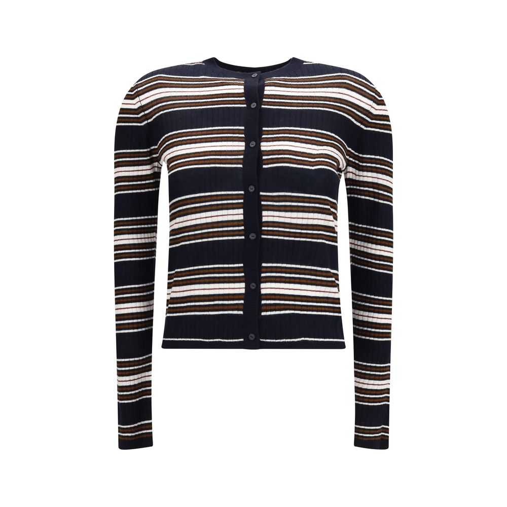 Blue Silk Cardigan