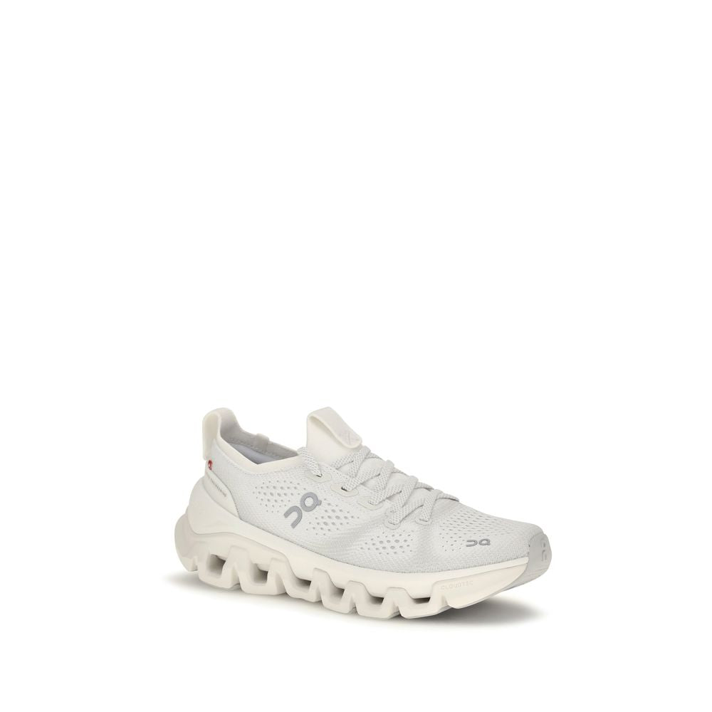White Fabric Athletic Sneakers